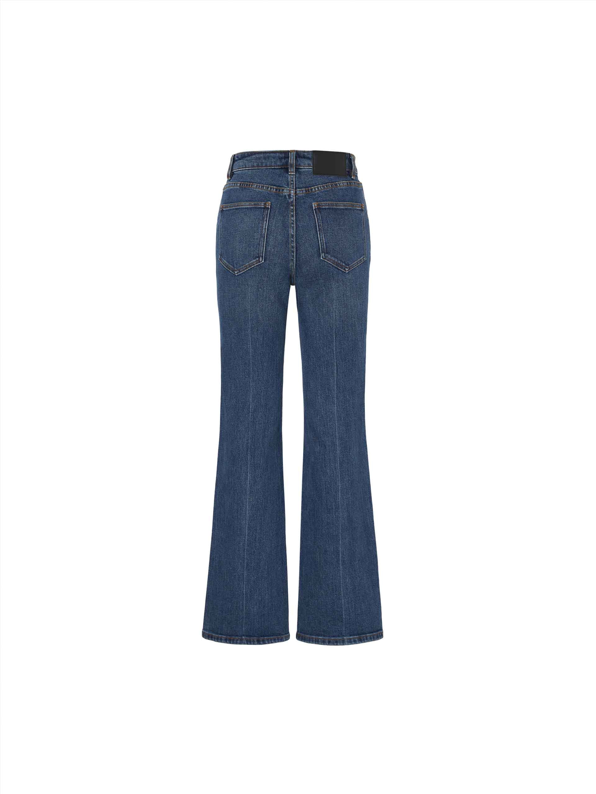 Asymmetric Waist Straight Jeans - Image 9