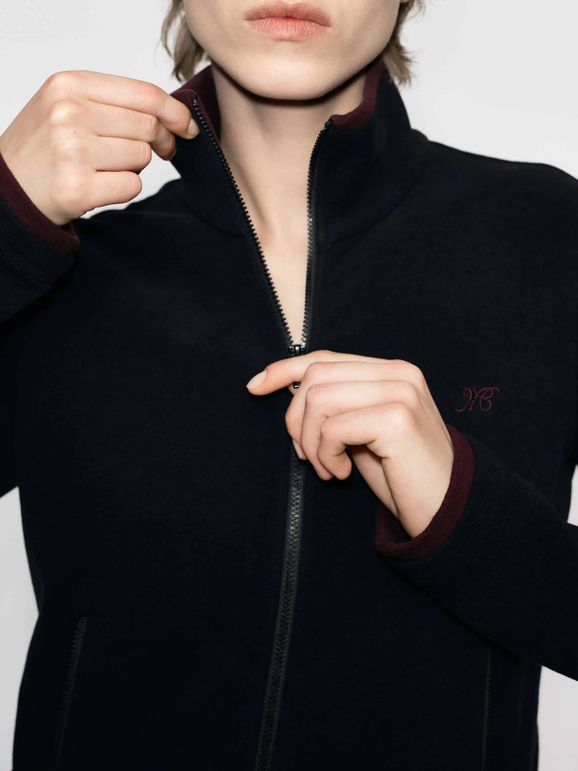 Black Two-way Zip Jacket - Image 7