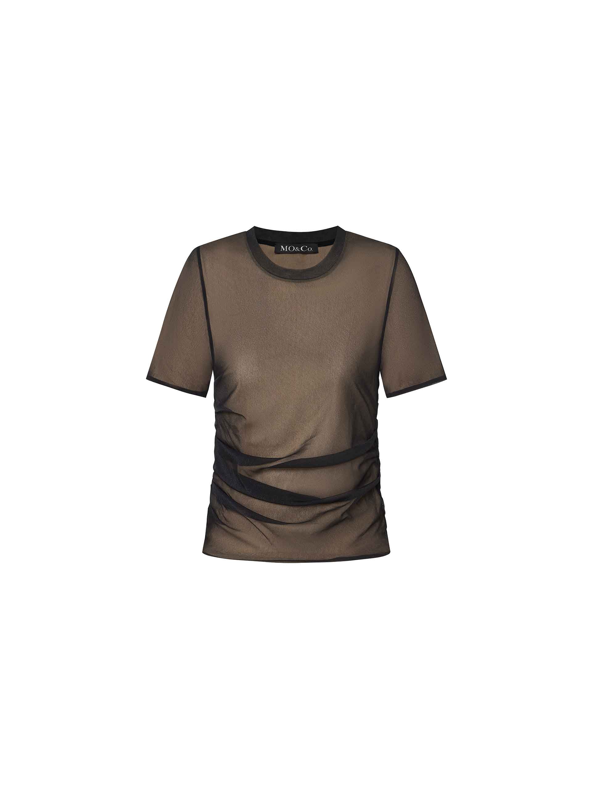Chiffon Layered Pleated T-shirt - Image 8