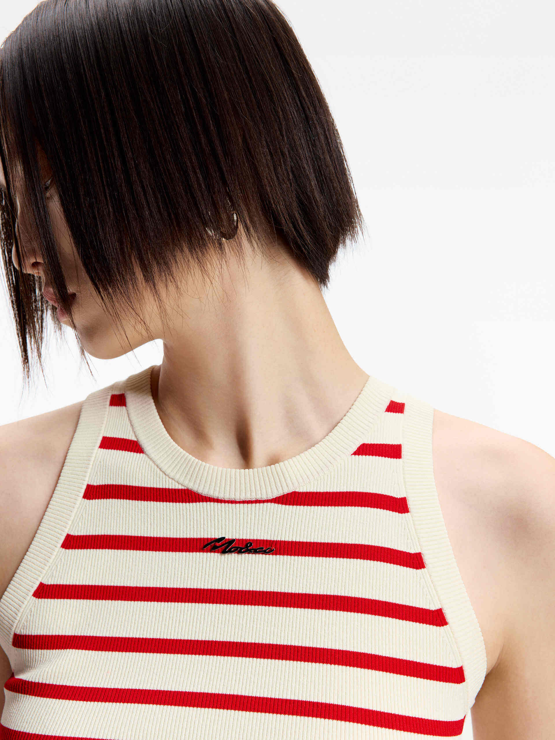 Contrast Pleated Knitted Top - Image 24