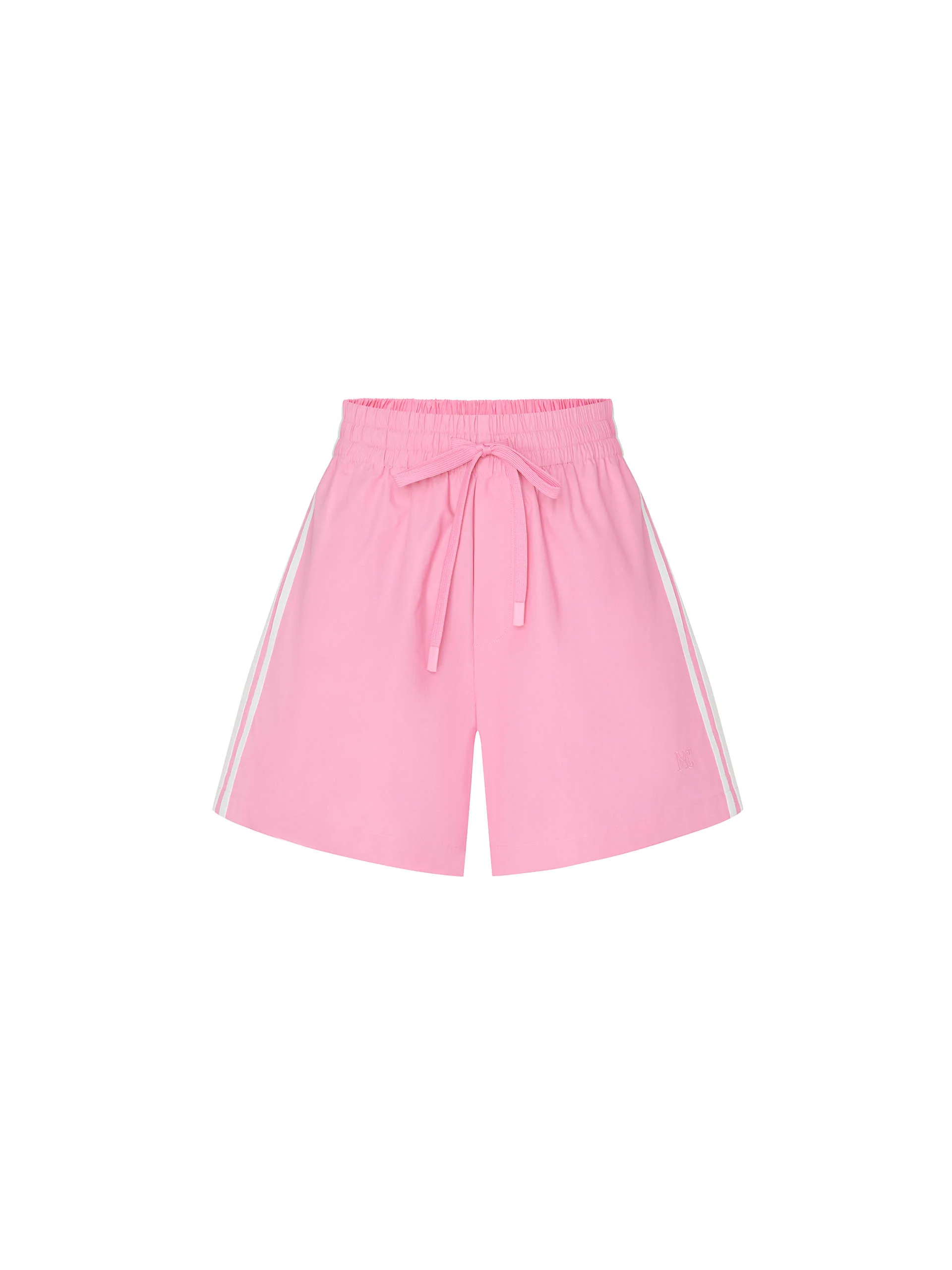 Contrast Trim Drawstring Shorts - Image 10