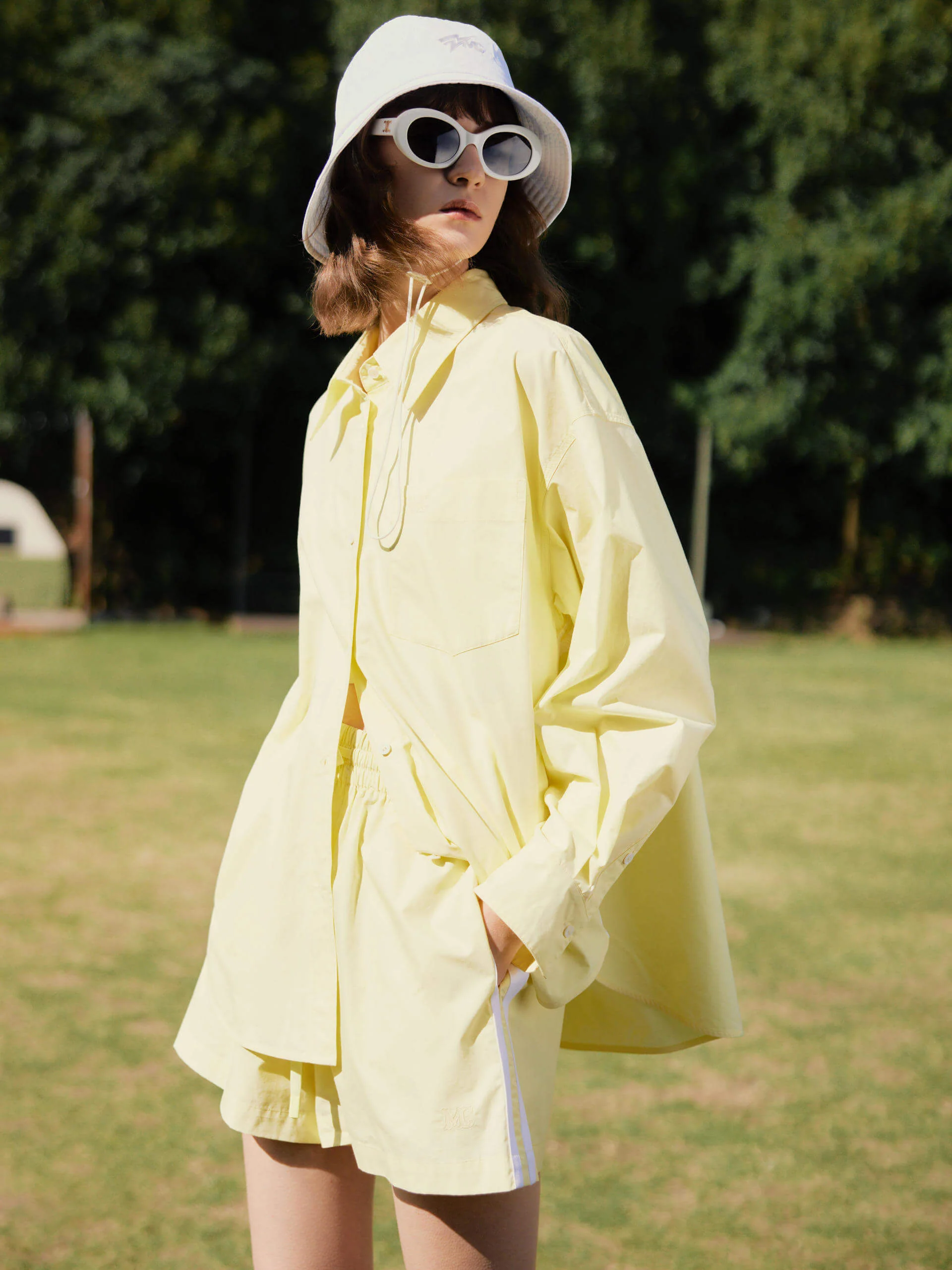 Contrast Trim Drawstring Shorts - Image 17