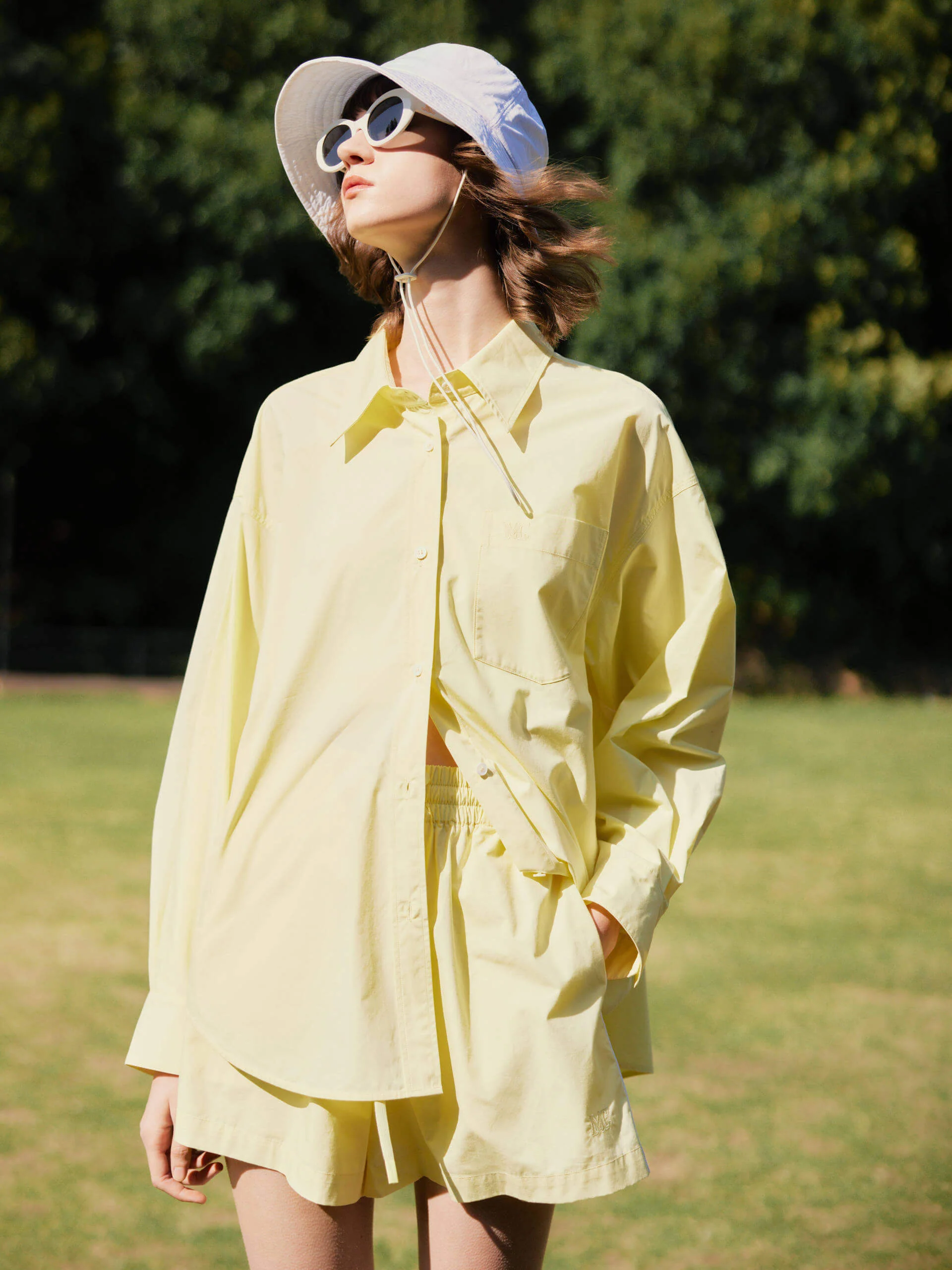 Contrast Trim Drawstring Shorts - Image 20