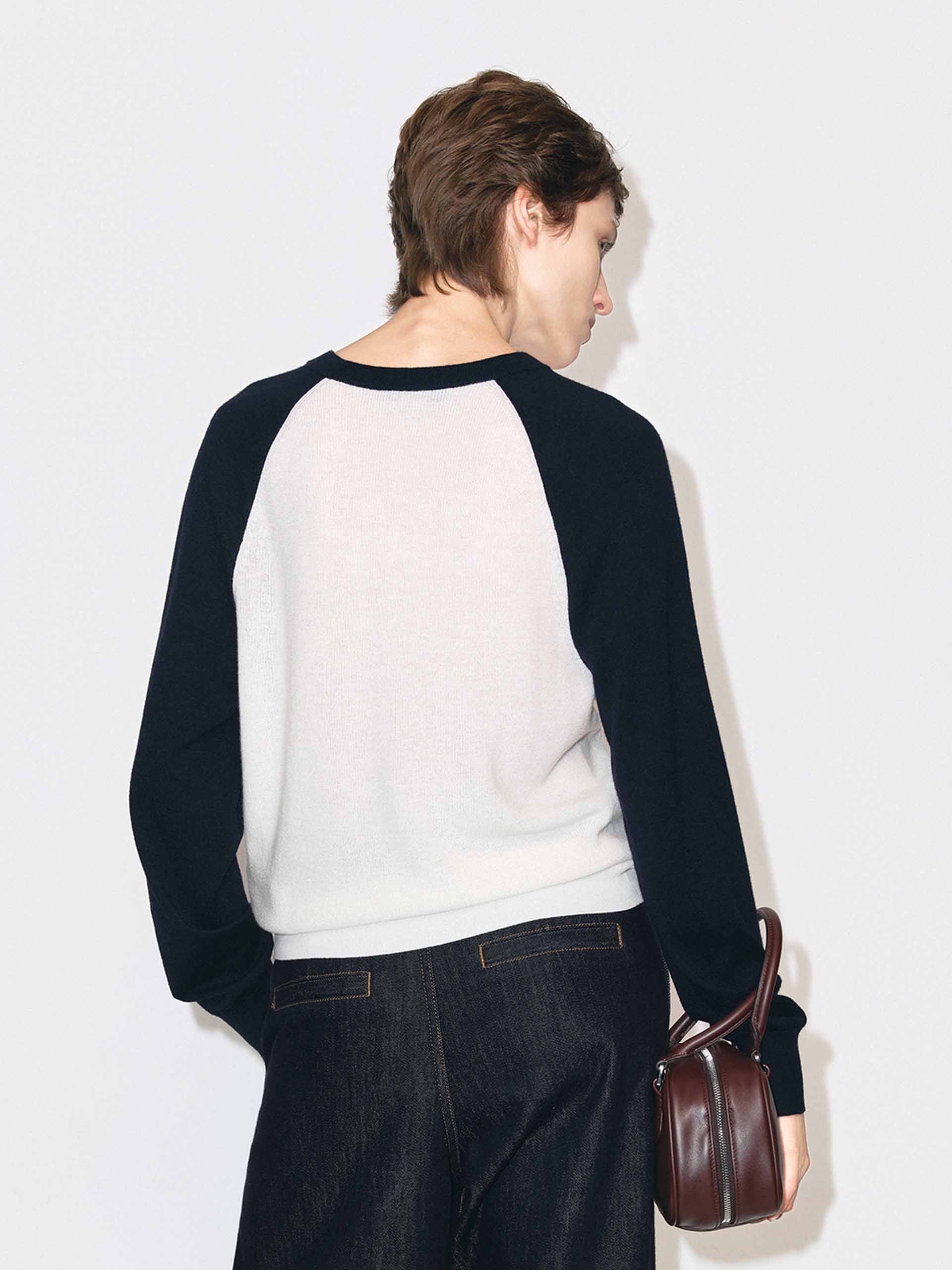 Contrast Wool Knitted Top - Image 6