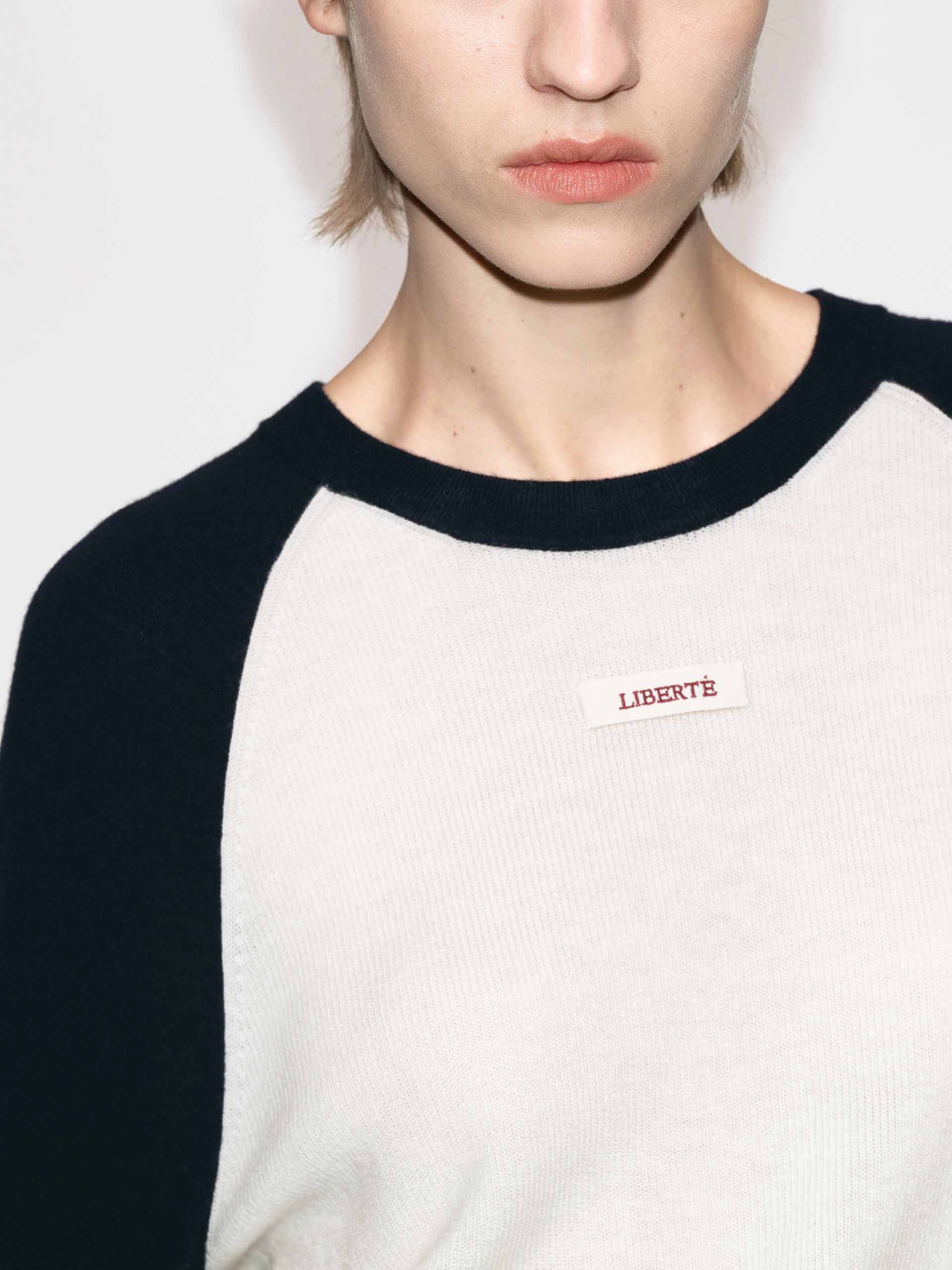 Contrast Wool Knitted Top - Image 8