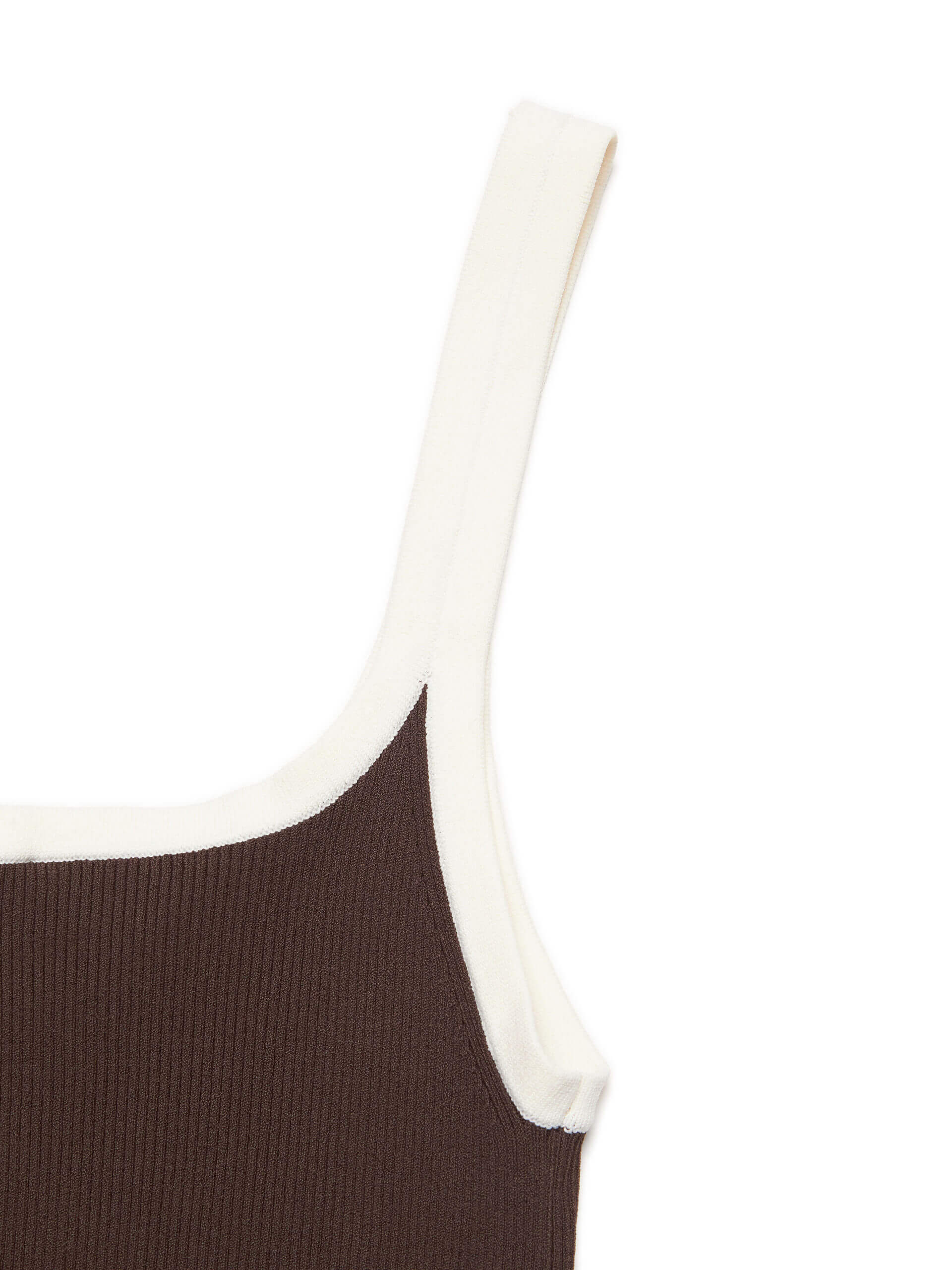 Contrasting Ribbed Tank Top - Image 6