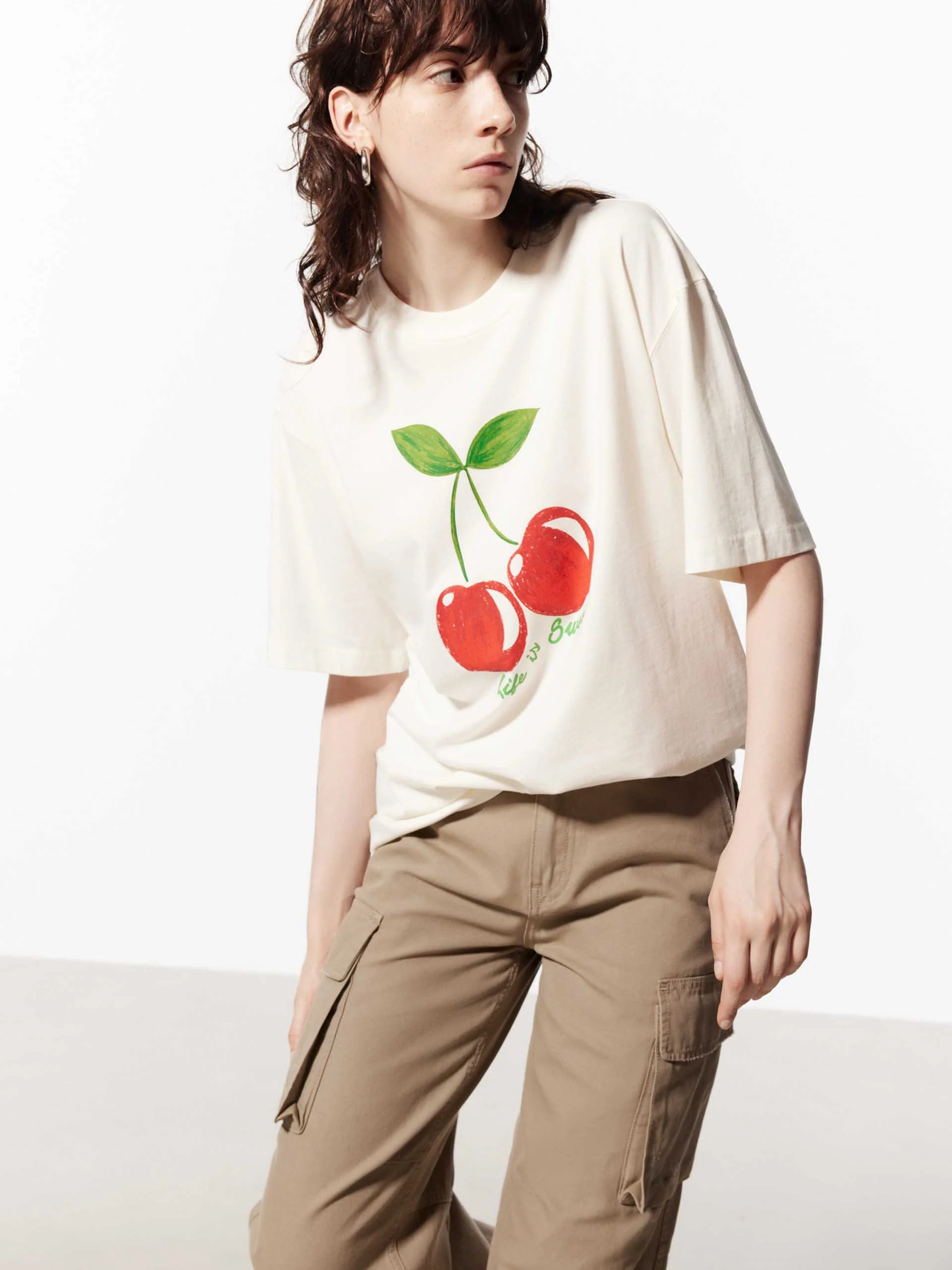 Cotton Cherry Graphic T-Shirt - Image 4