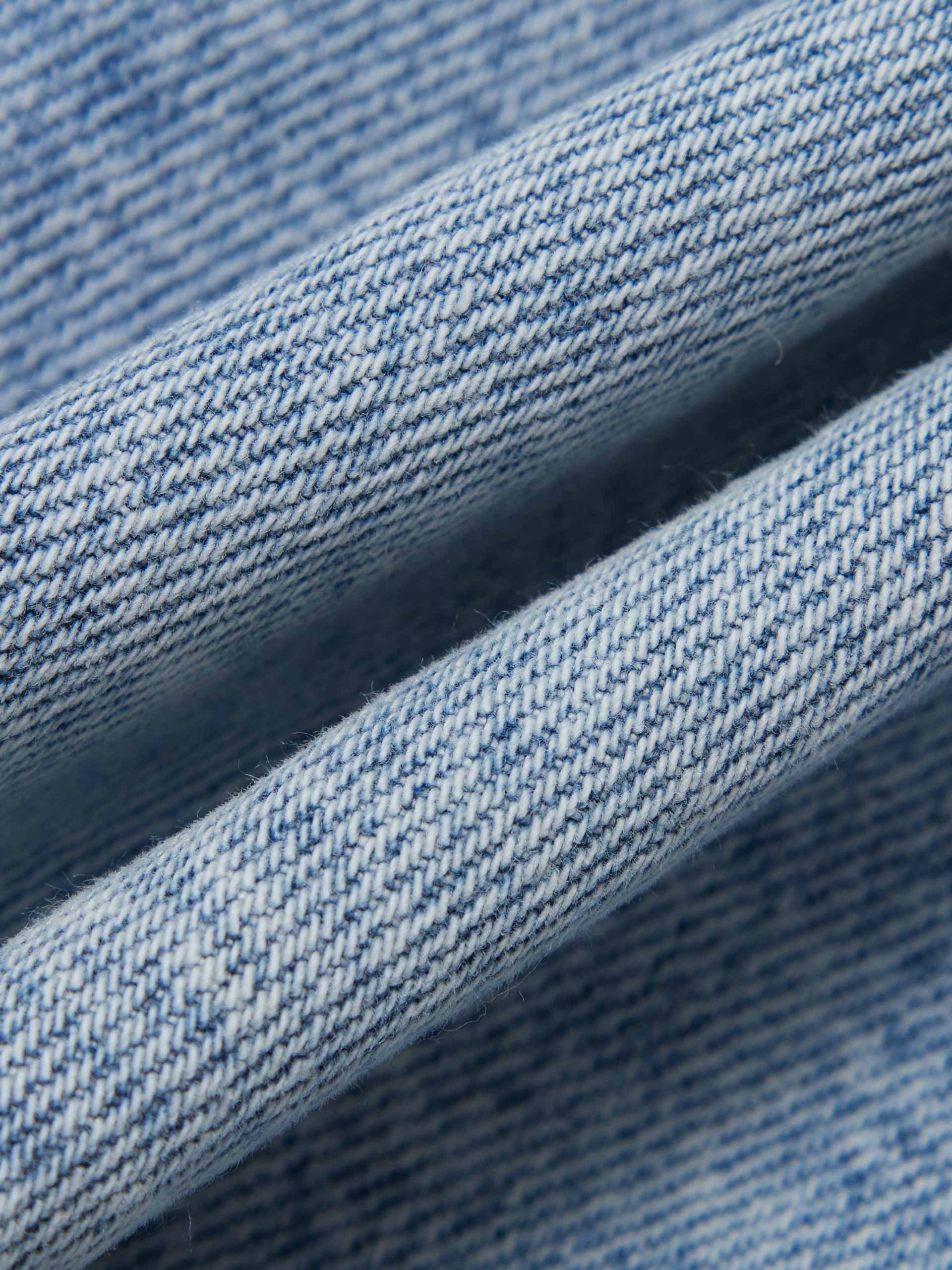 Cotton High Waist Denim Shorts - Image 4