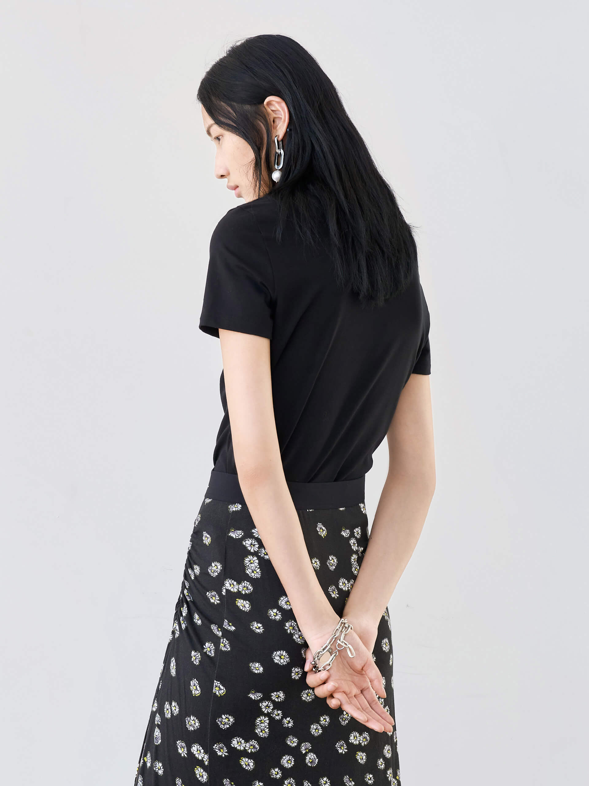 Cotton Letter LOGO T-shirt - Image 13