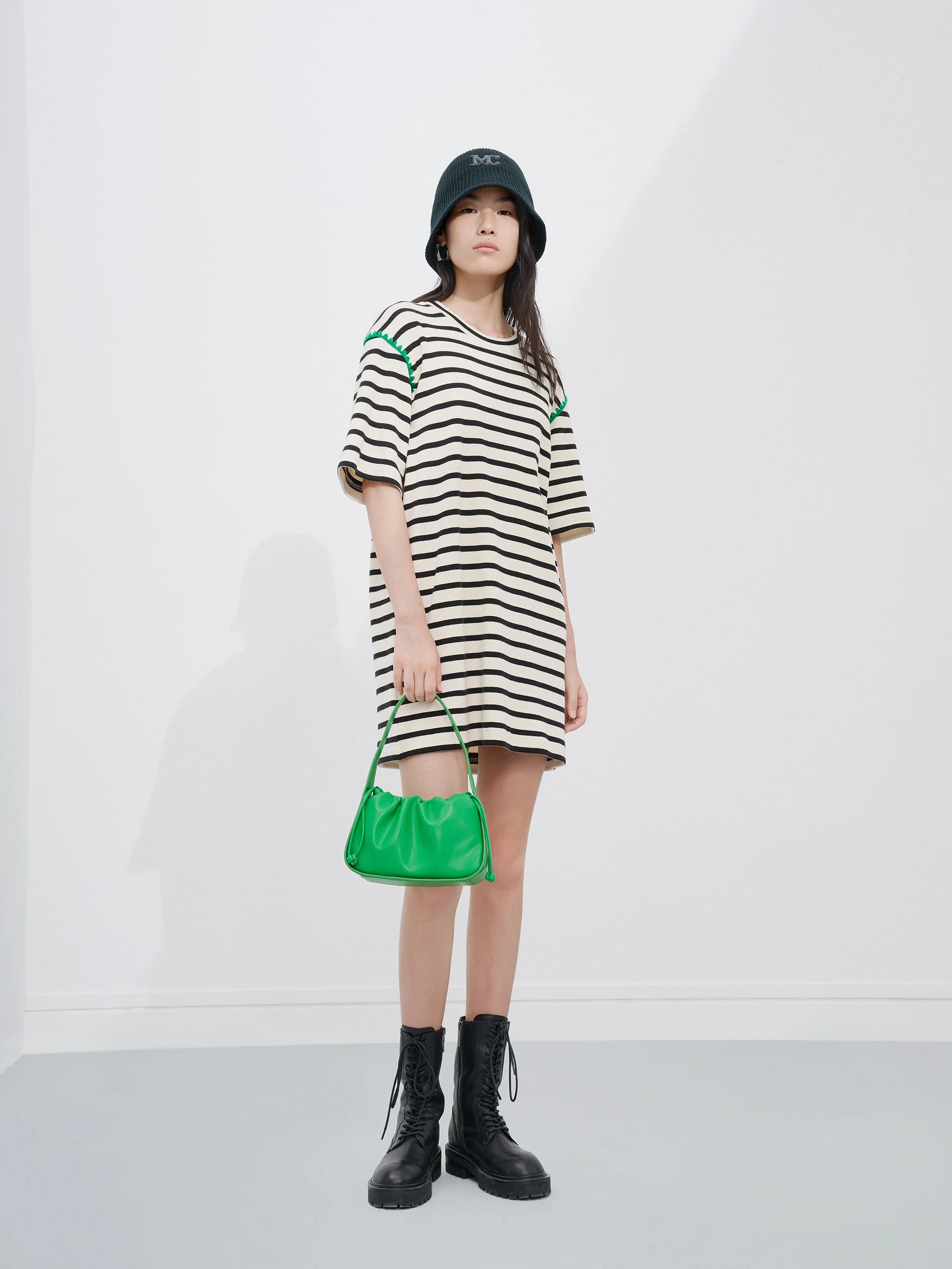 Cotton Striped Dress - Image 3