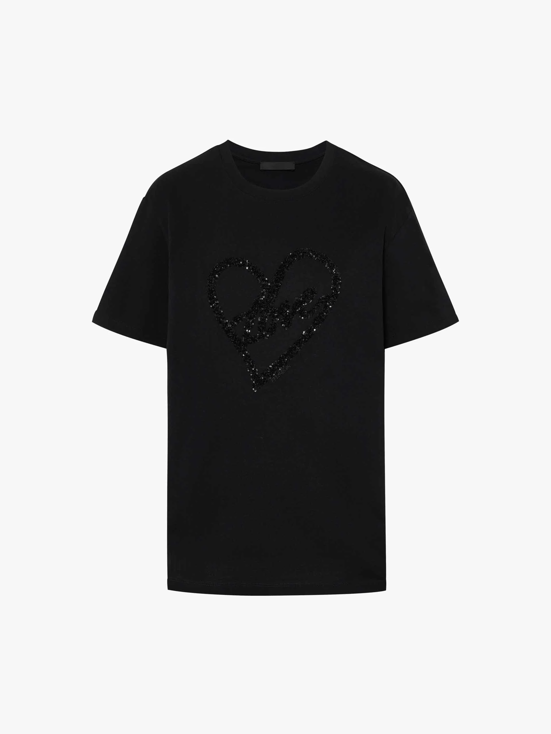 Cotton T-shirt with Heart Pattern - Image 12