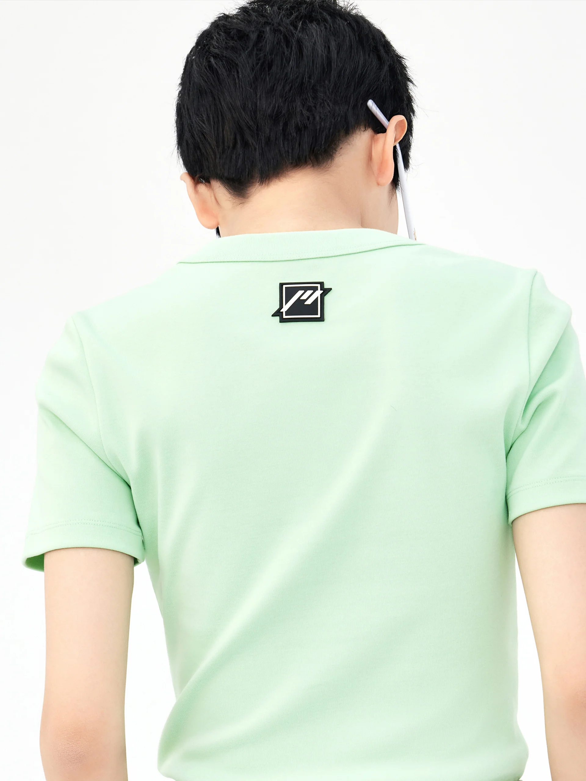 Crewneck Elastic T-shirt - Image 8