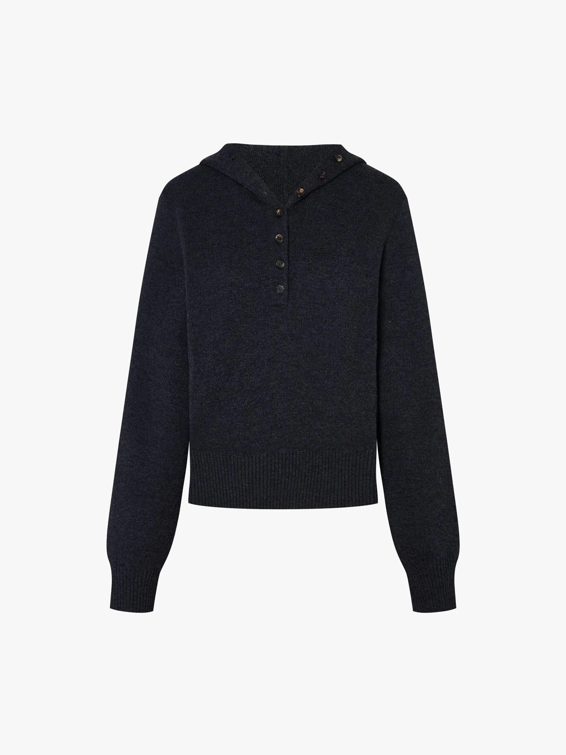 Cropped Hooded Knitted Top - Image 13