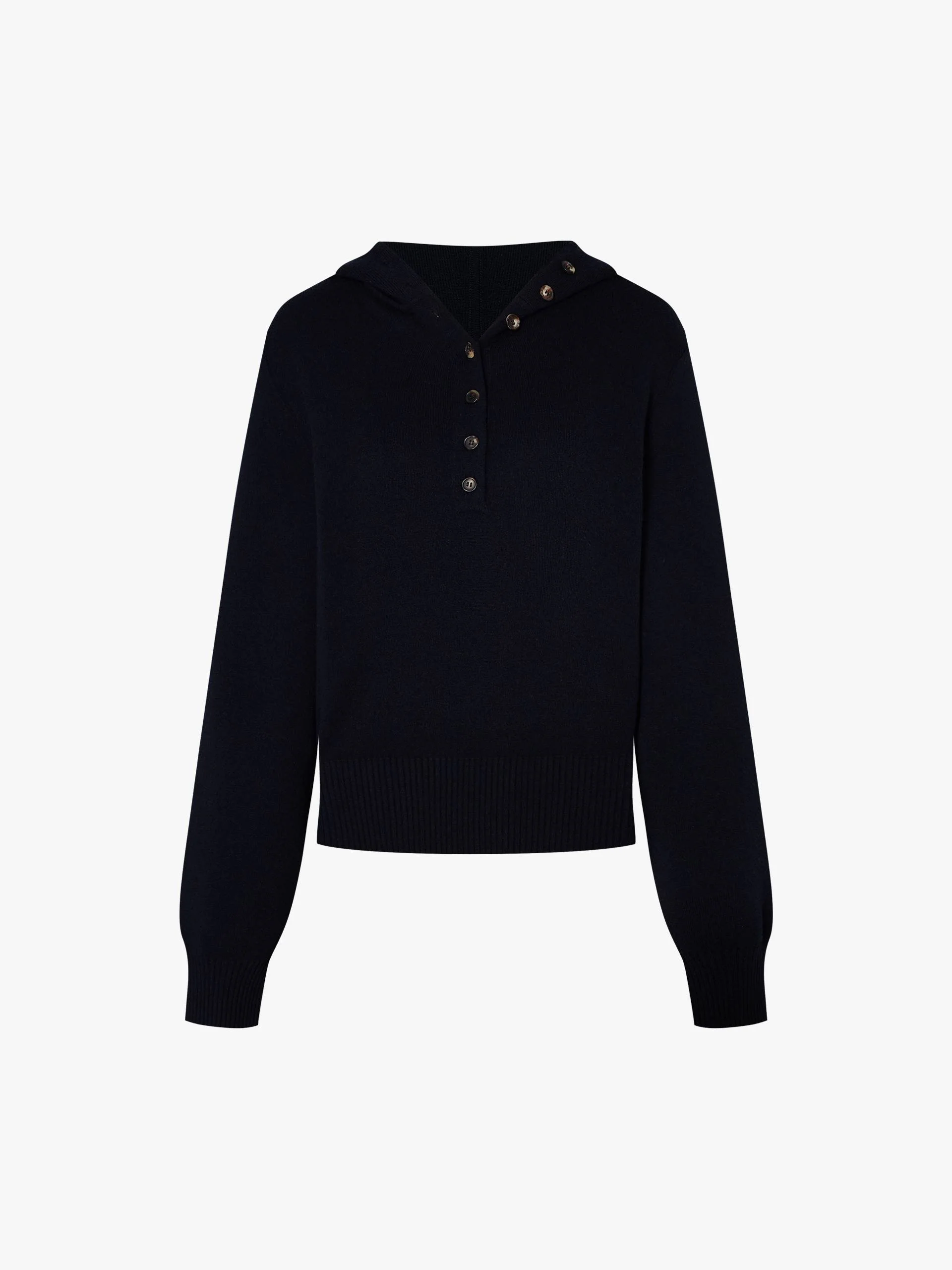 Cropped Hooded Knitted Top - Image 5