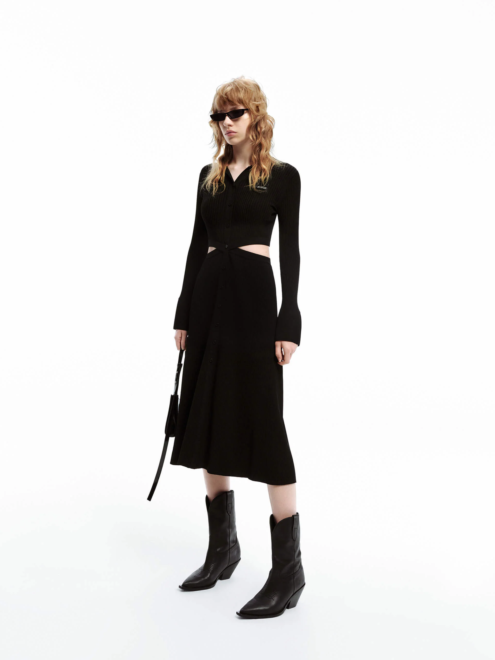 Cutout Waist Midi Dress - Image 7