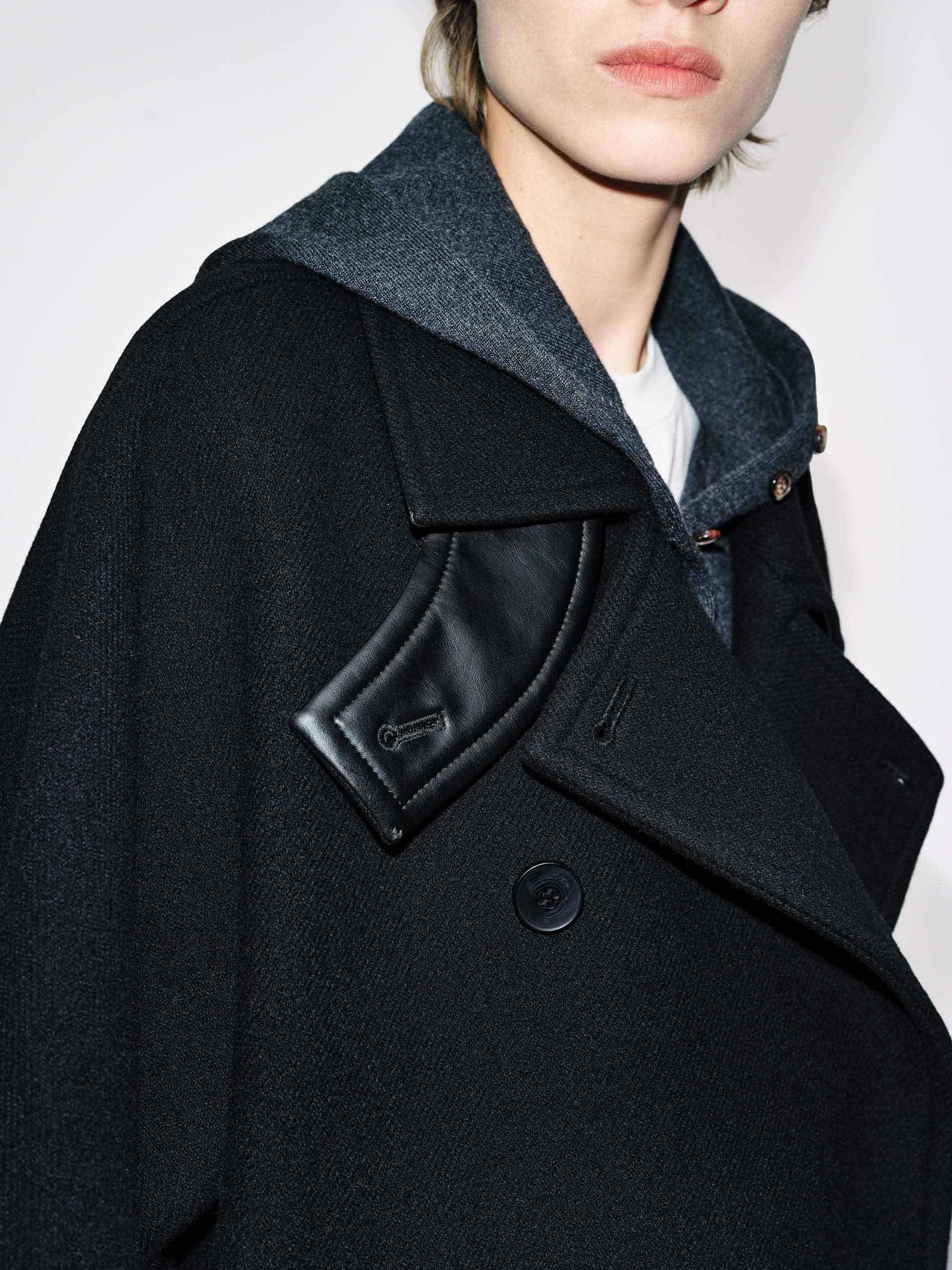 Double Breasted Wool Coat - Image 8