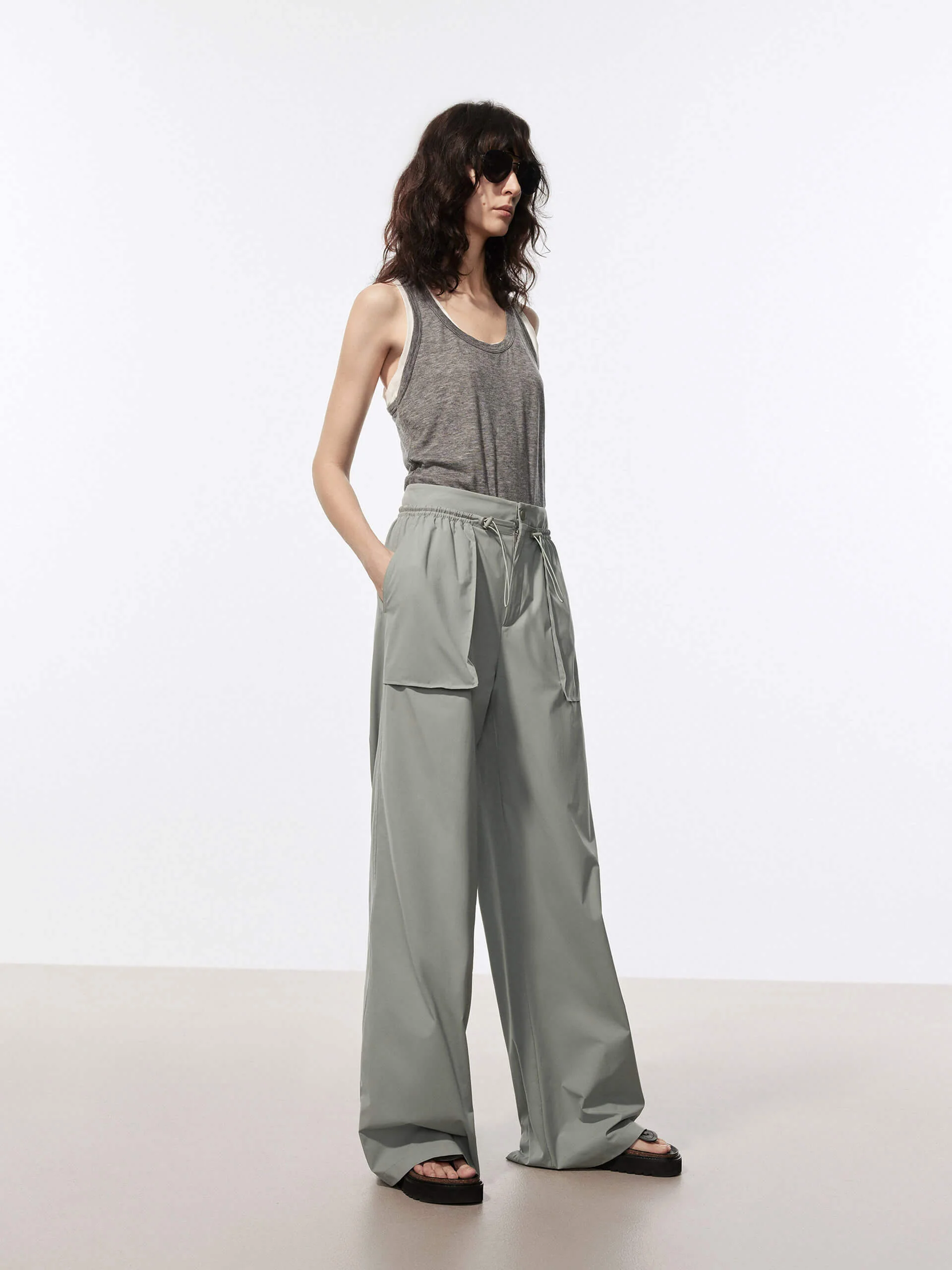 Drawstring Detail Pocket Pants - Image 7