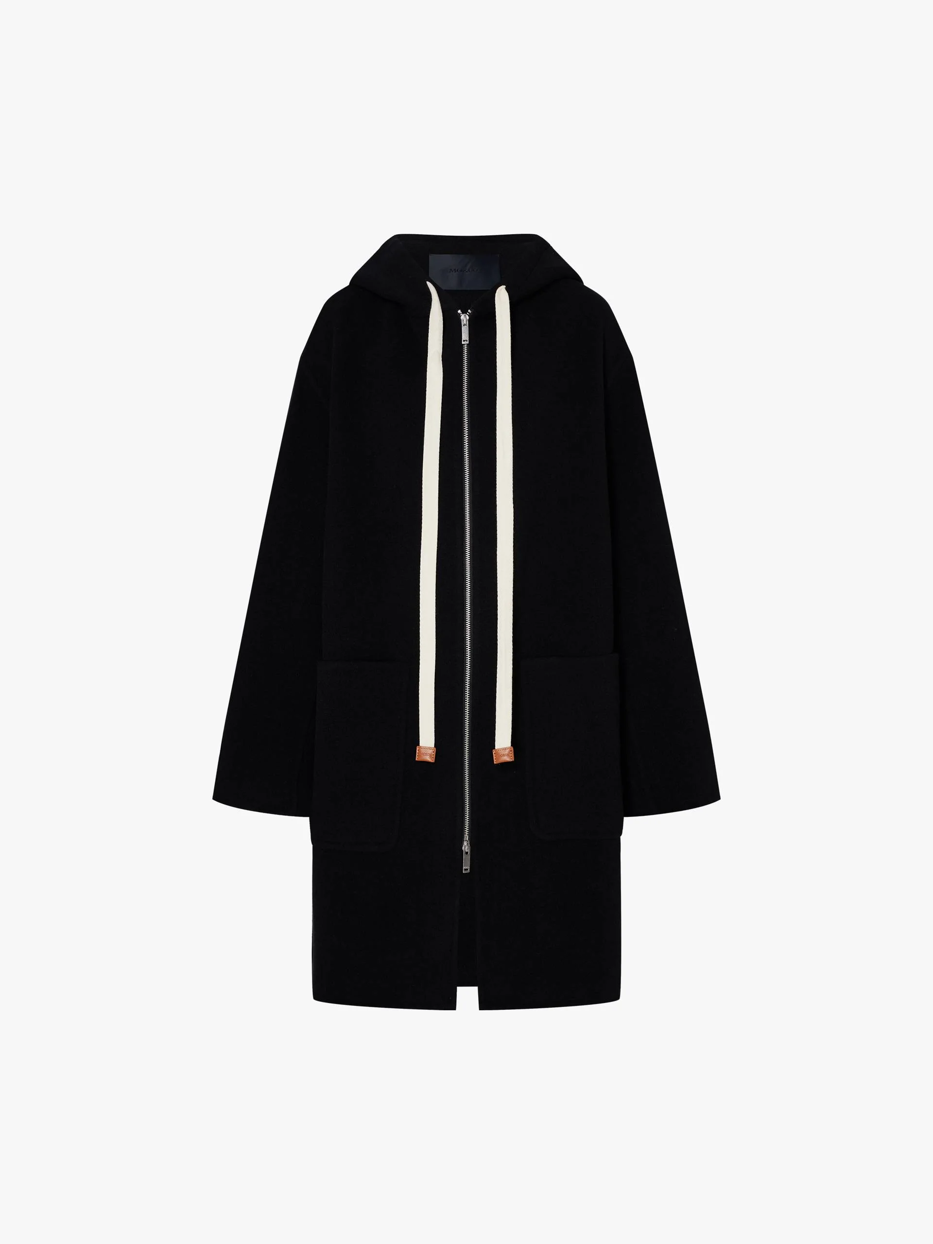 Drawstring Hooded Loose Coat - Image 5