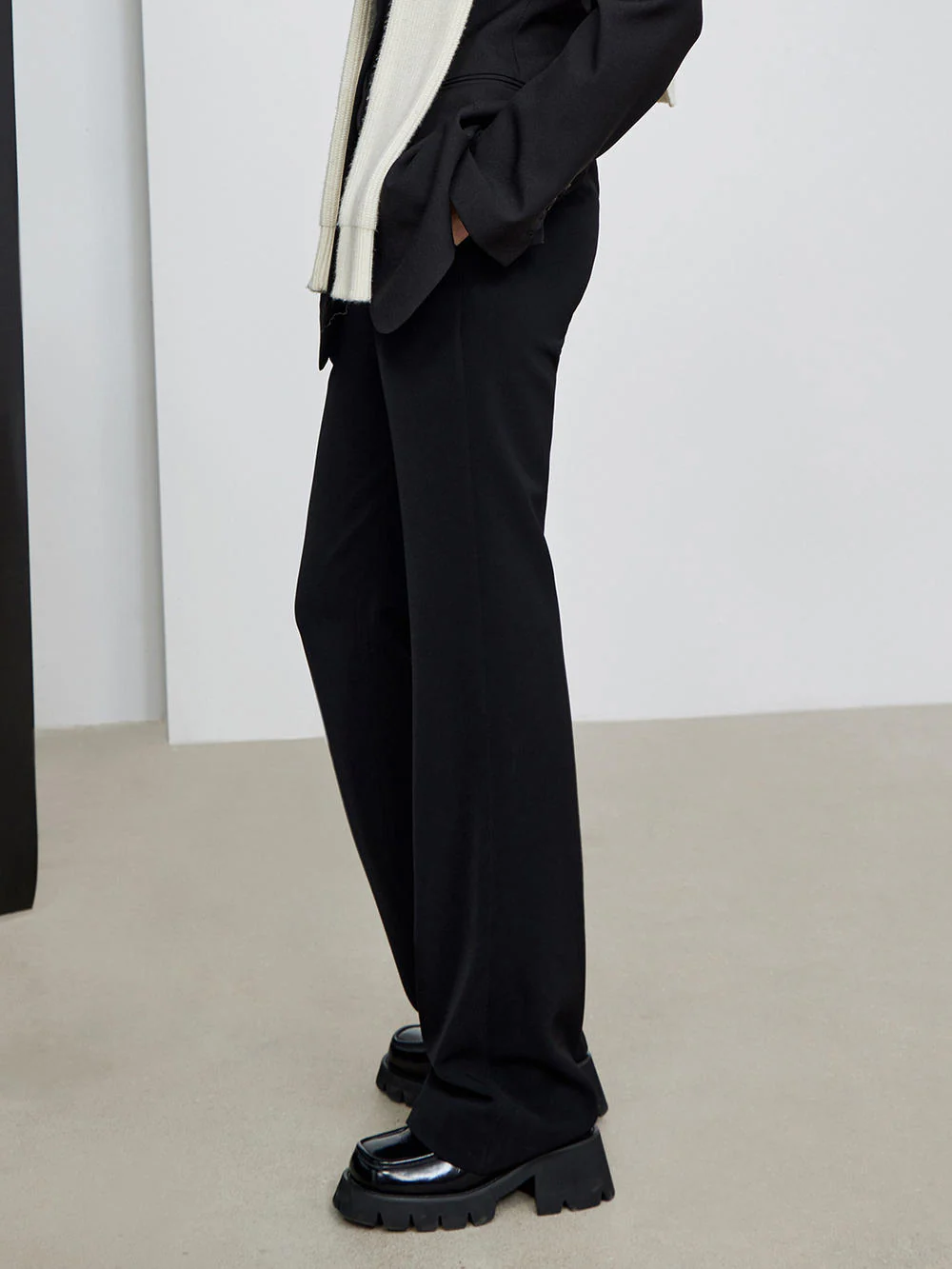 Drawstring Straight Pants - Image 3