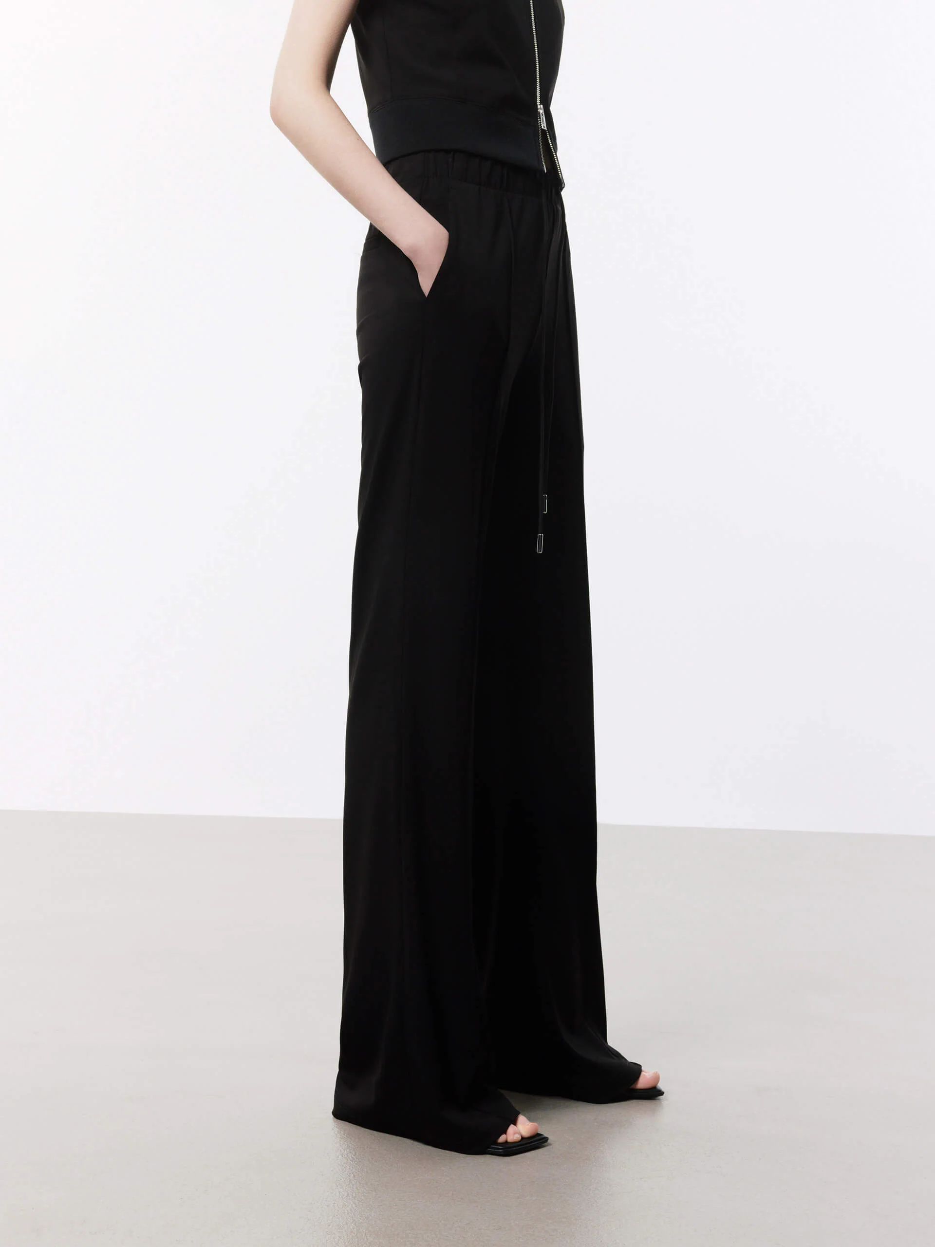 Drawstring Waist Logo Pants - Image 8