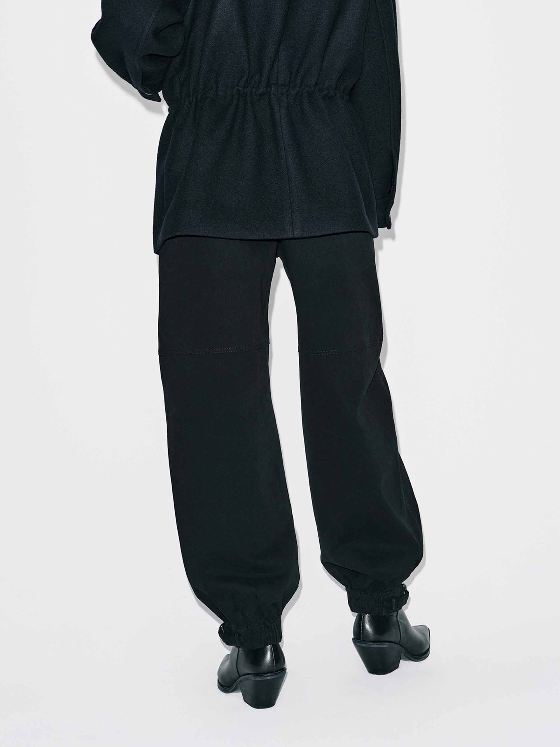 Elasticated Hem Cotton Pants - Image 6