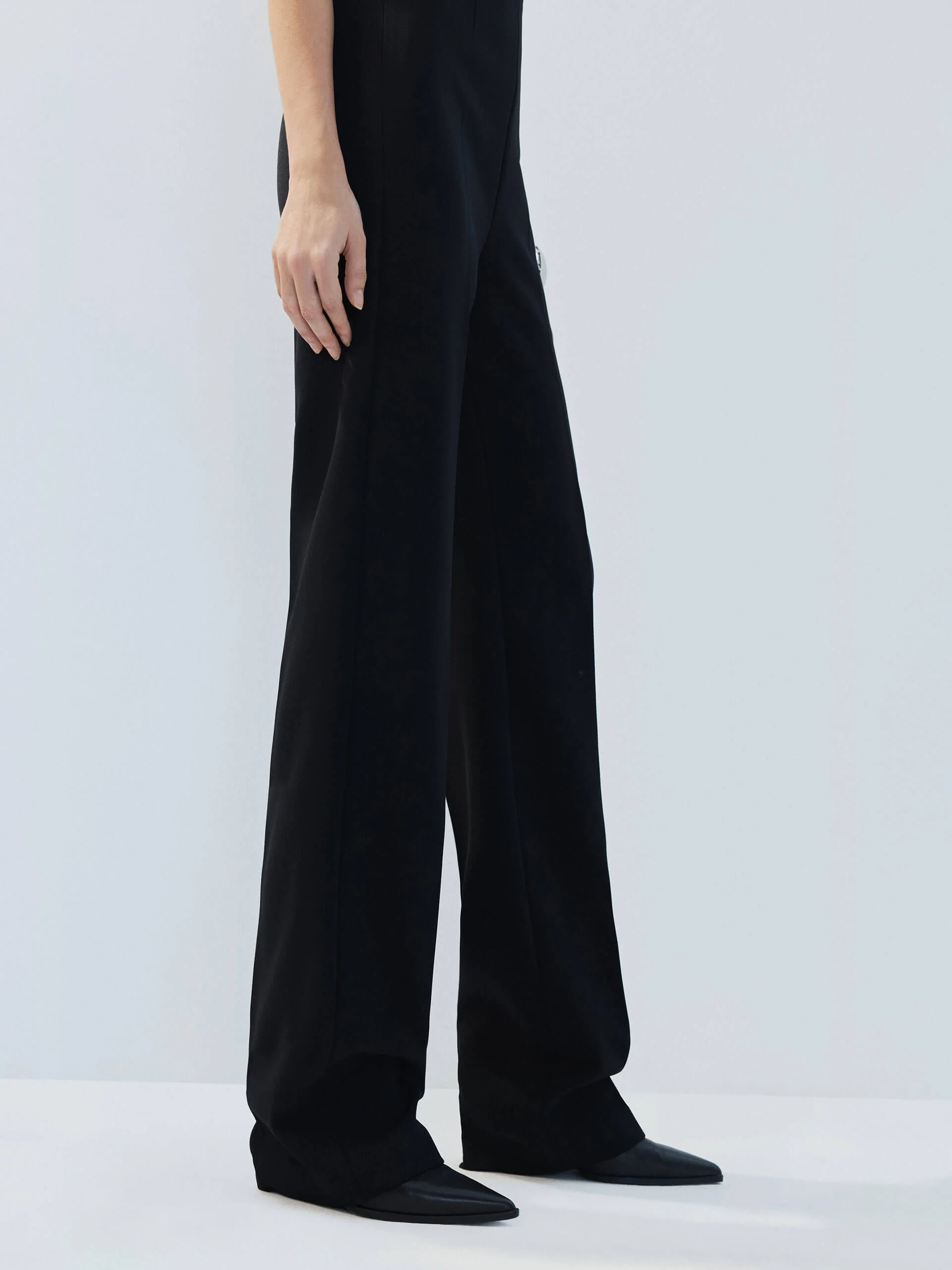 Feather Detail Fitted Jumpsuit - Image 4