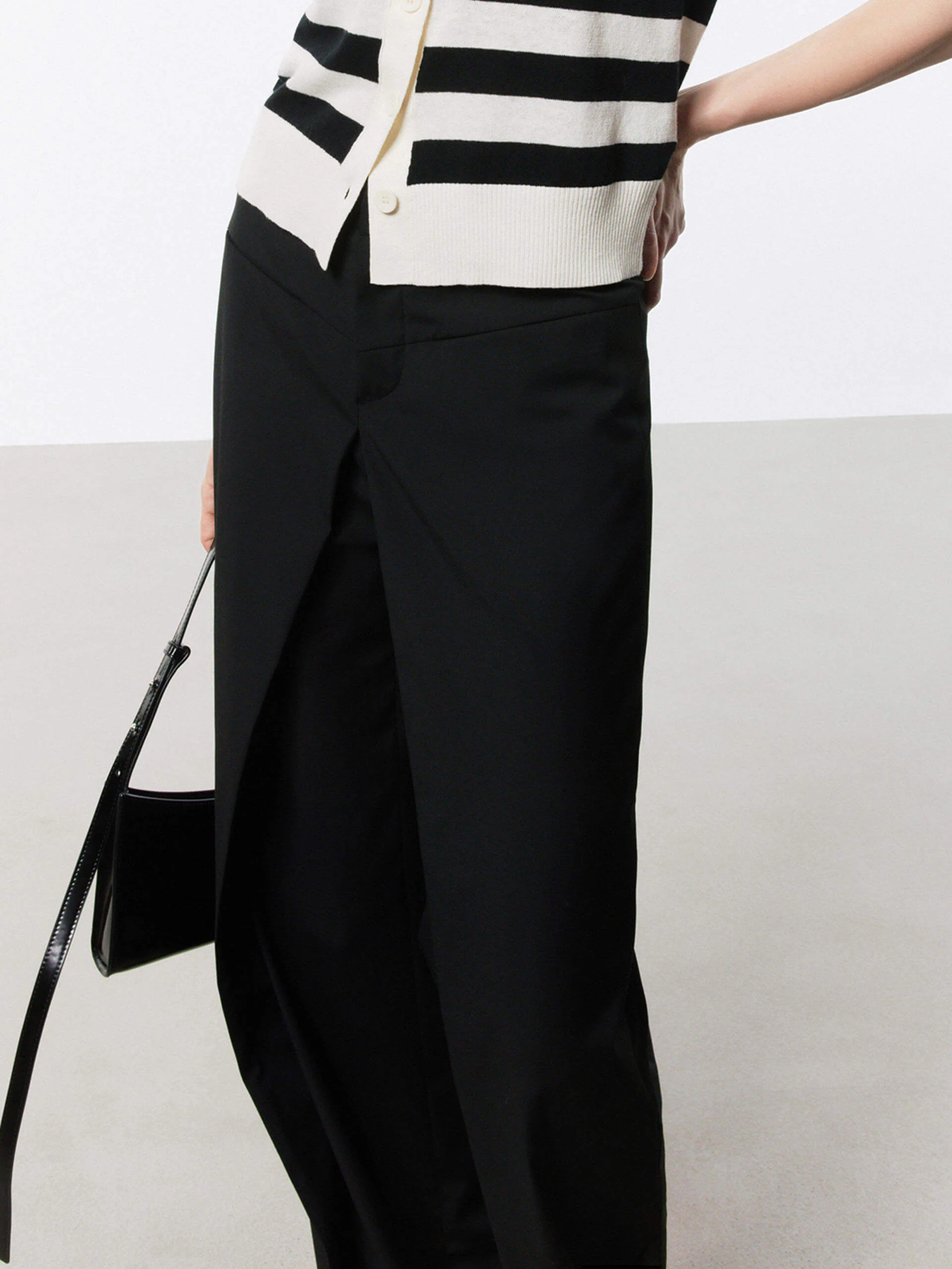 Front Pleated Straight Pants - Image 7