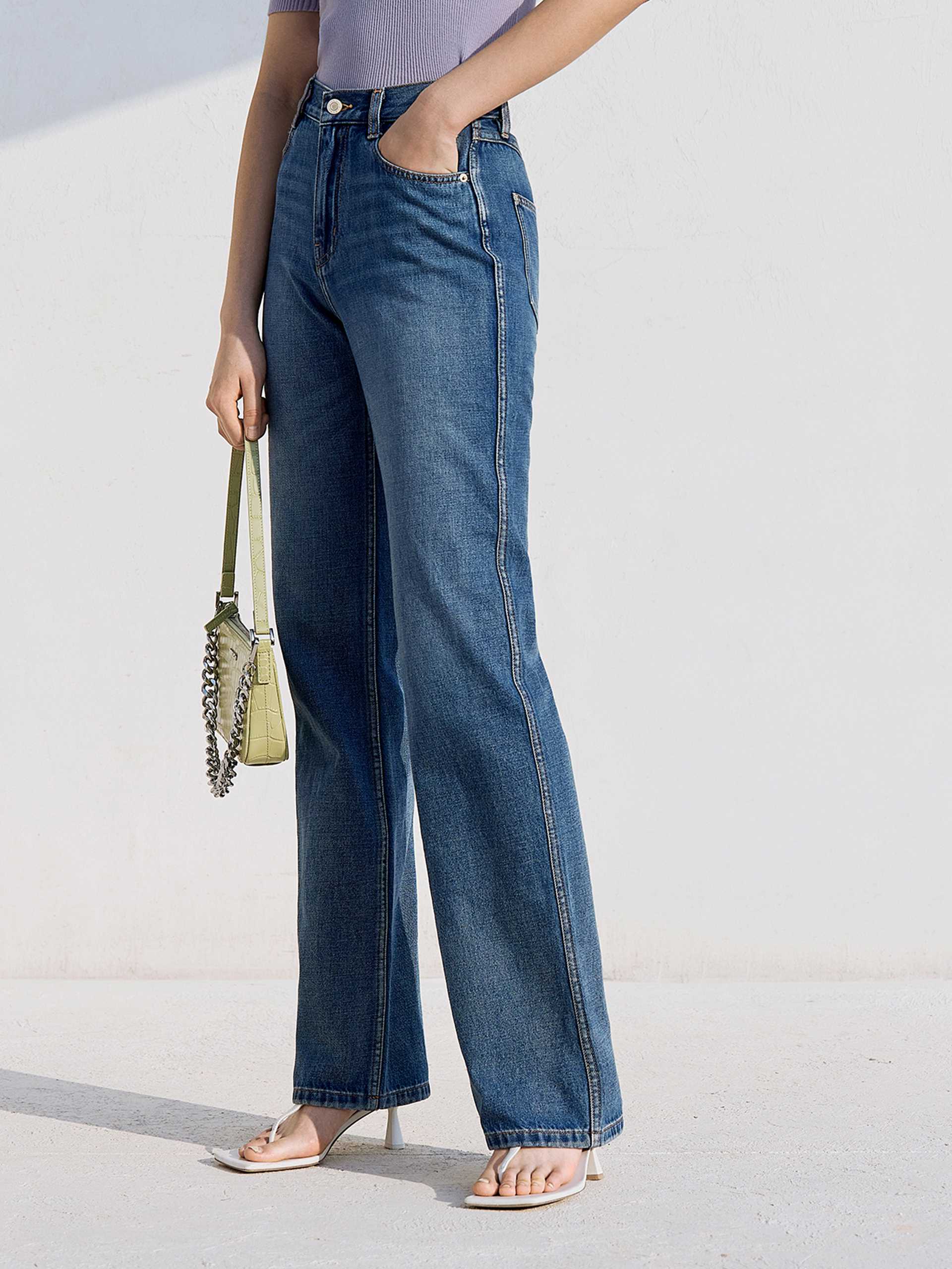 High Rise Straight Leg Jeans - Image 3