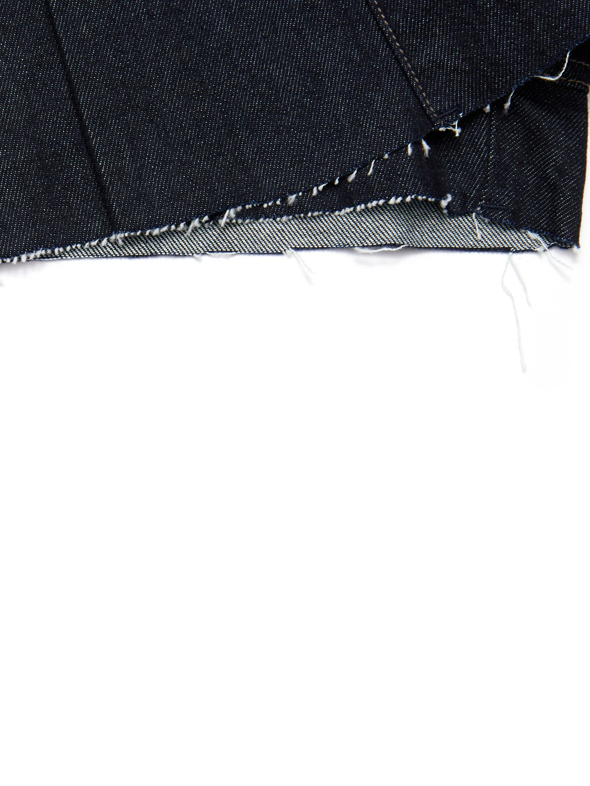 High Waist Pleated Denim Culottes - Image 9