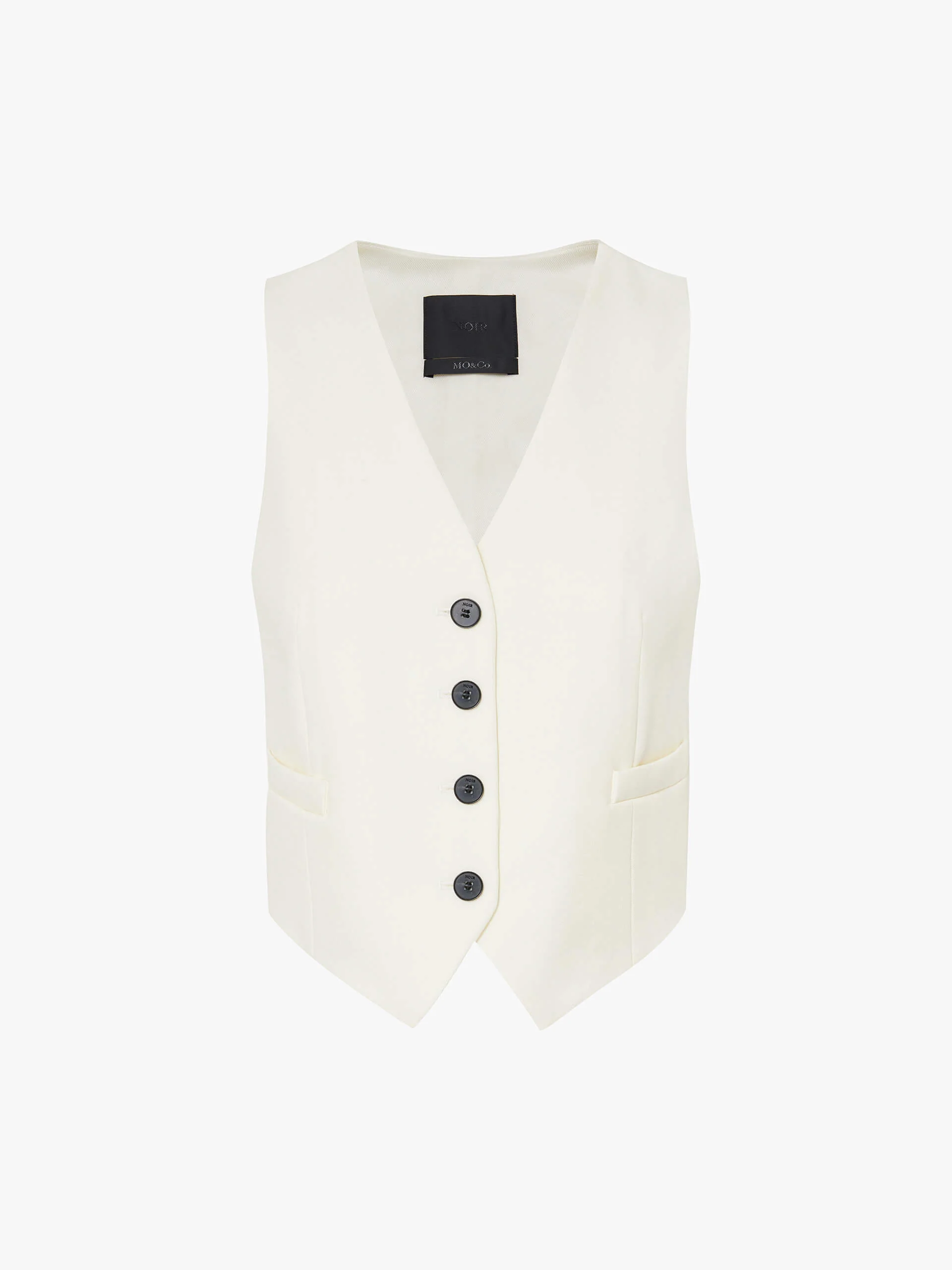 Paneled Belted Waistcoat - Image 12