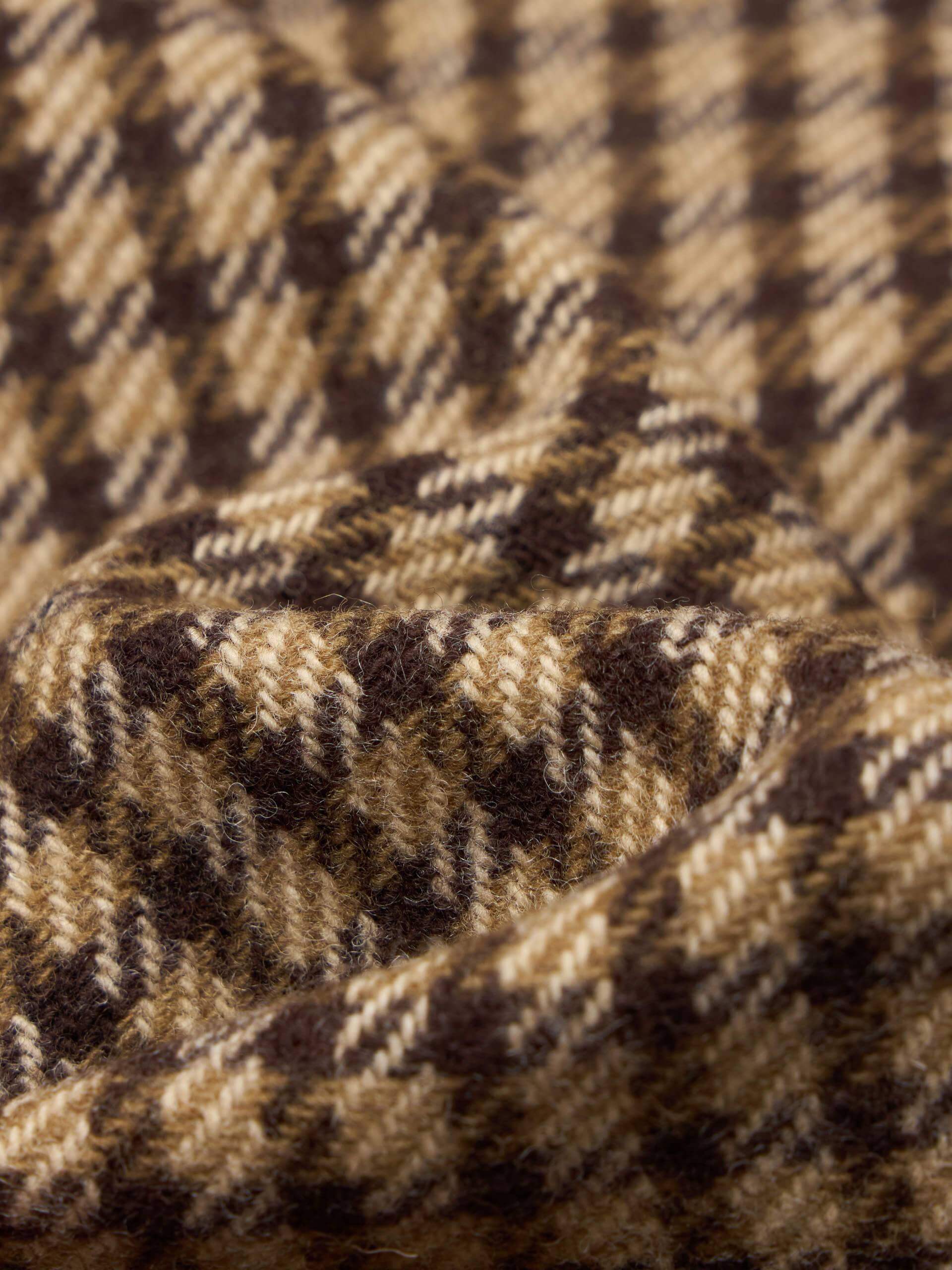 Plaid Button Wool Coat - Image 4