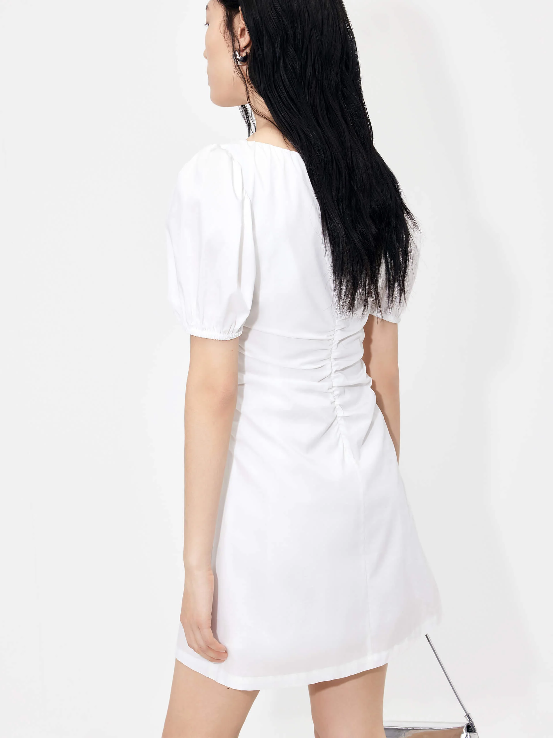 Pleated Detail Waist Dress - Image 14