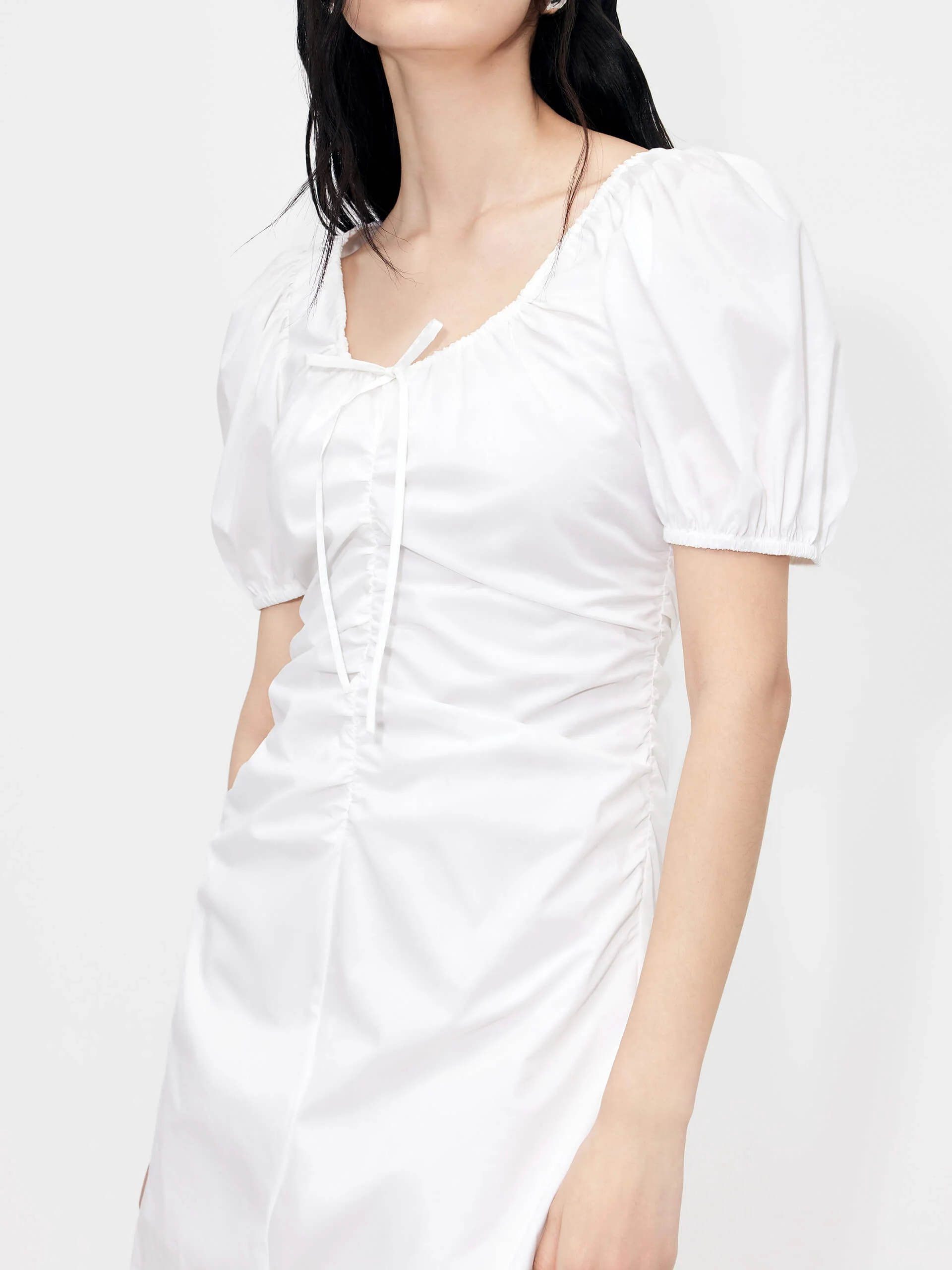 Pleated Detail Waist Dress - Image 15