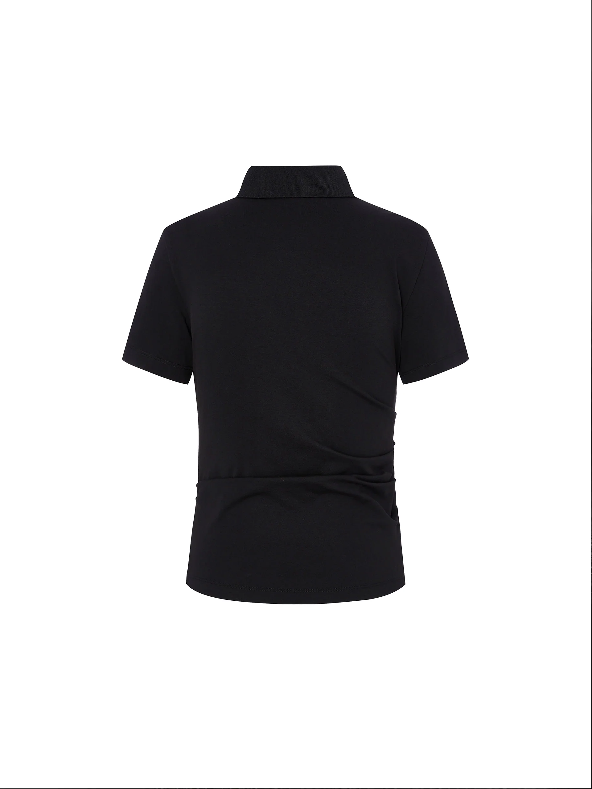 Pleated Slanted Placket Top - Image 14
