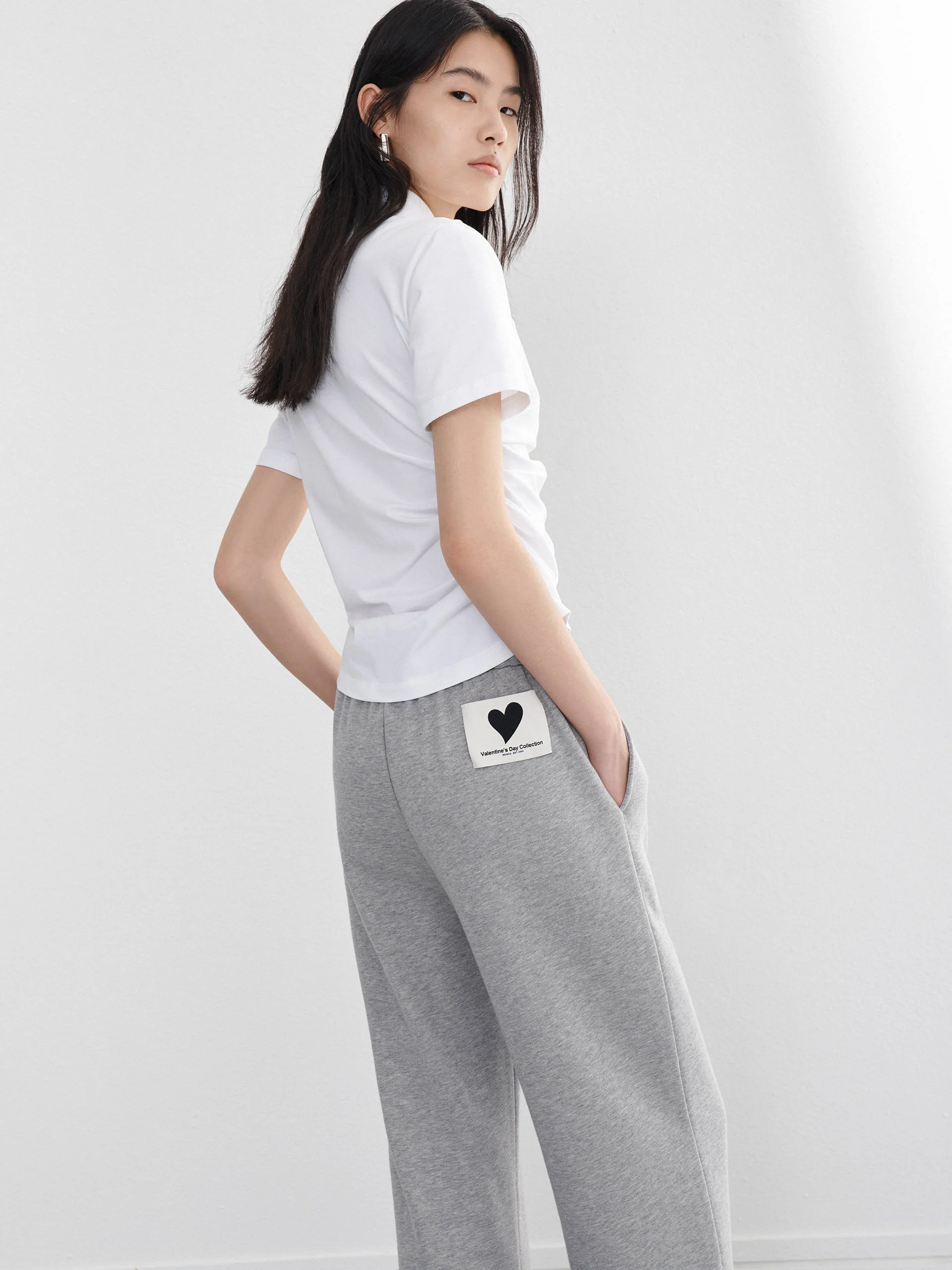 Pleated Slanted Placket Top - Image 6