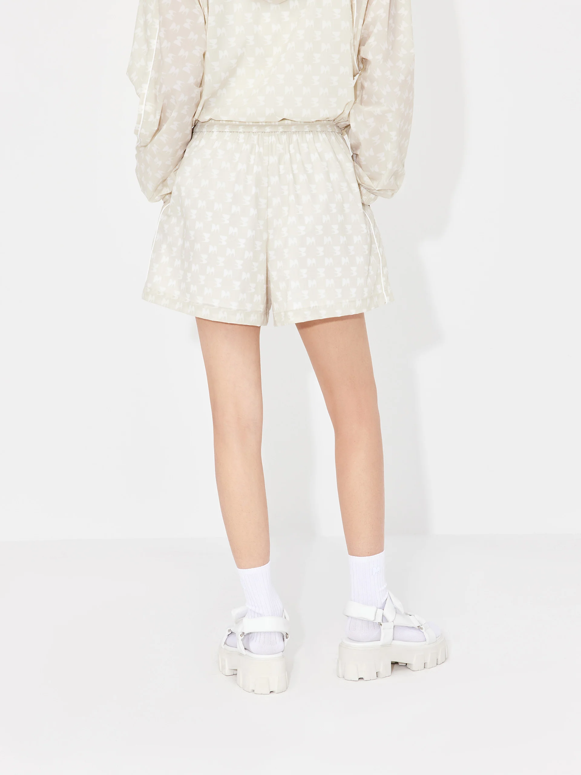 Printed Elastic Waist Shorts - Image 12