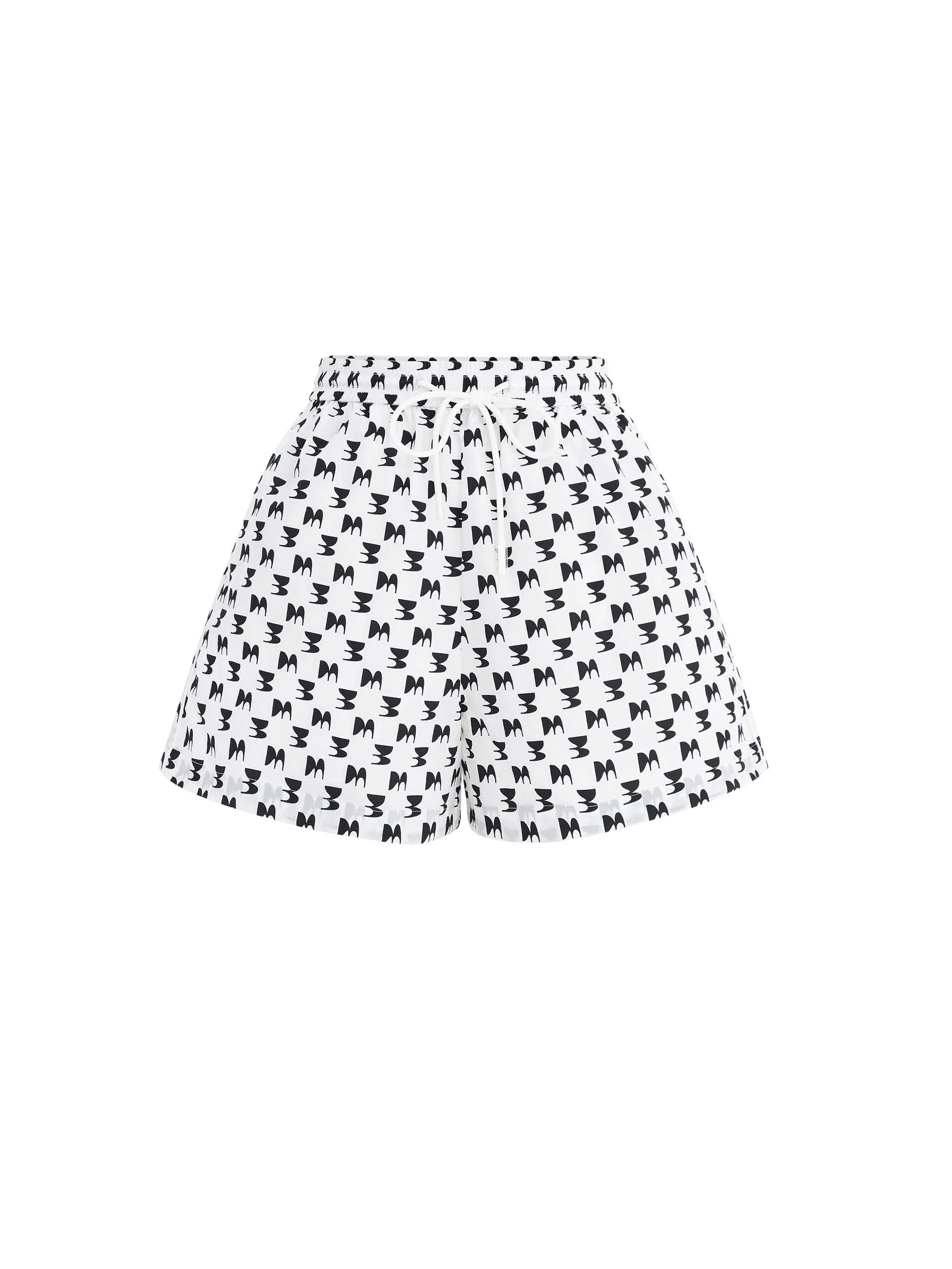 Printed Elastic Waist Shorts - Image 9