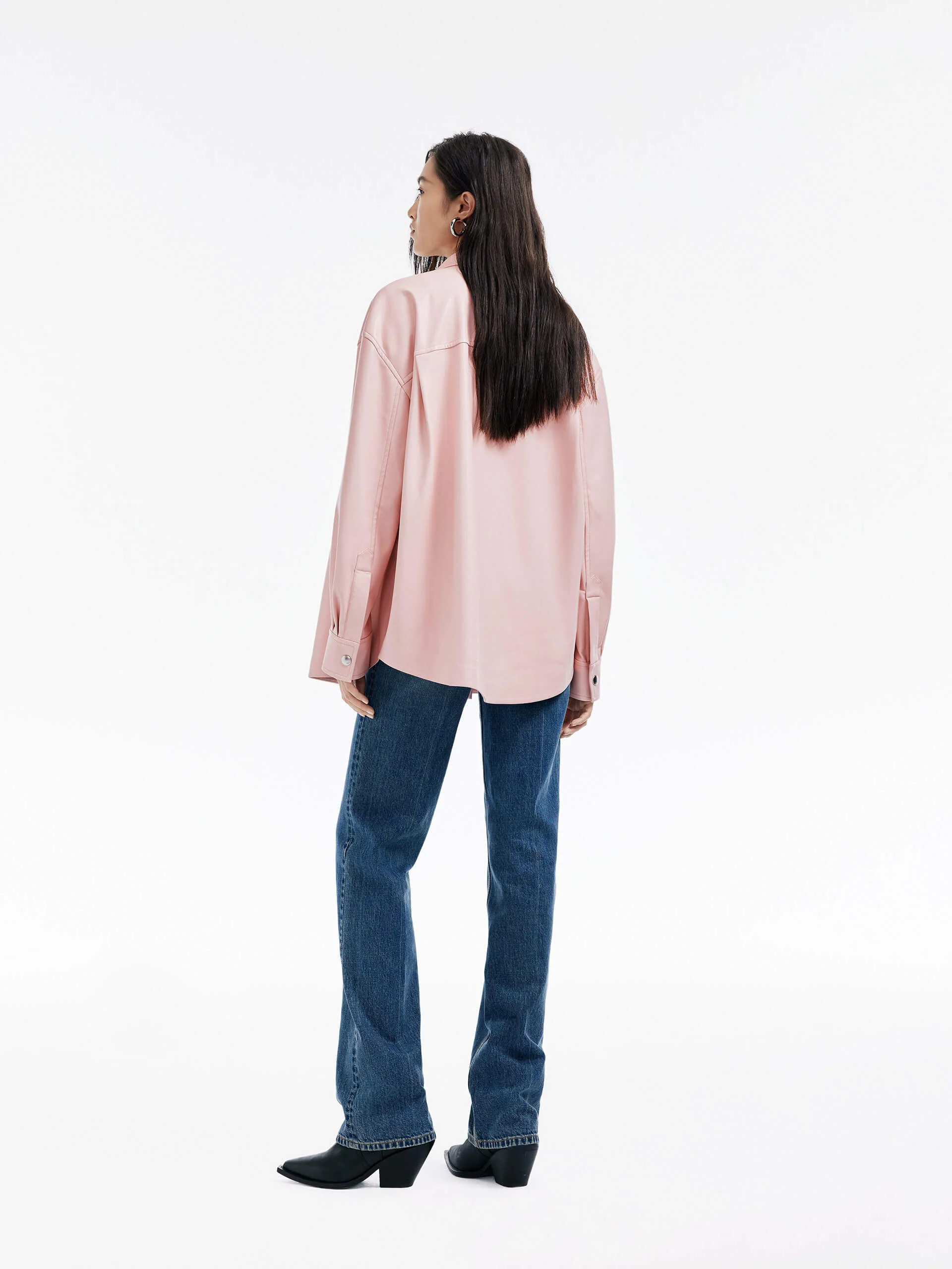 Protein Leather Pocket Jacket - Image 8