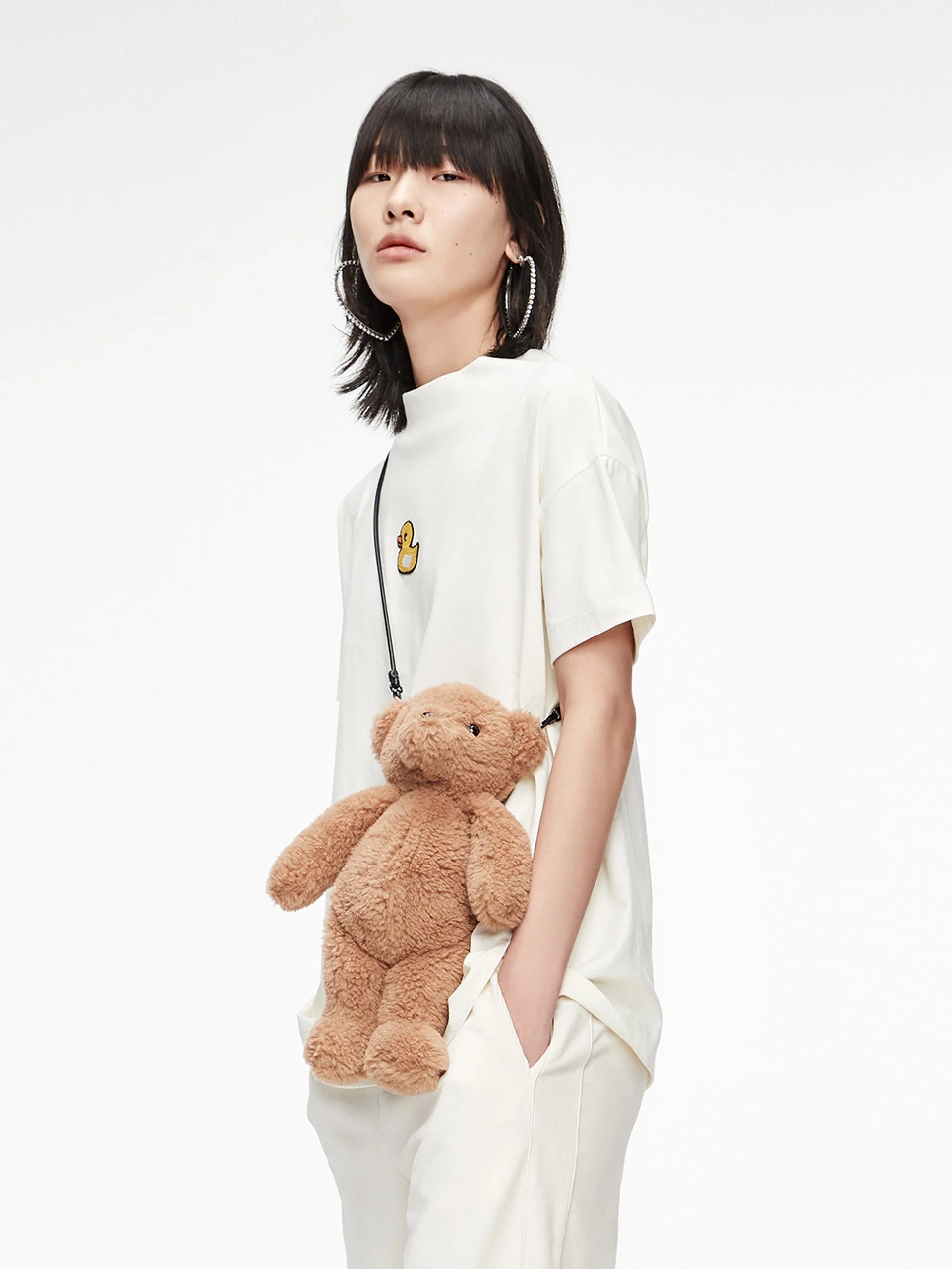 HOT SALE Ribbed Collar Cartoon T-shirt - Image 10