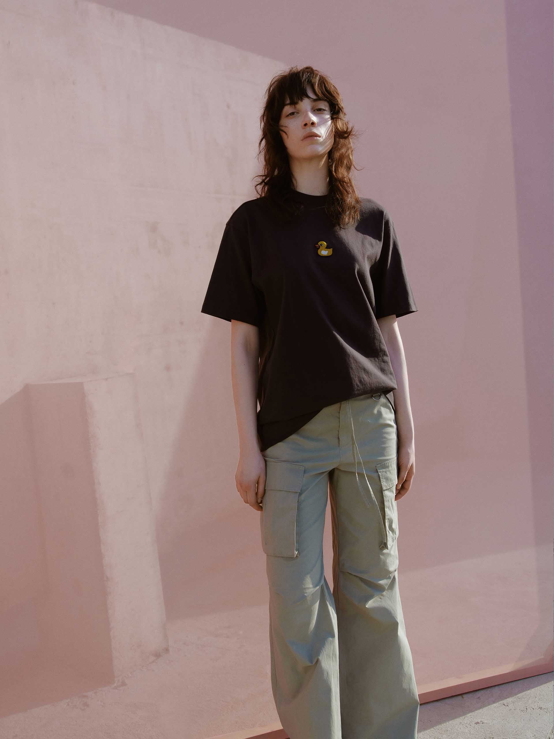 HOT SALE Ribbed Collar Cartoon T-shirt - Image 6