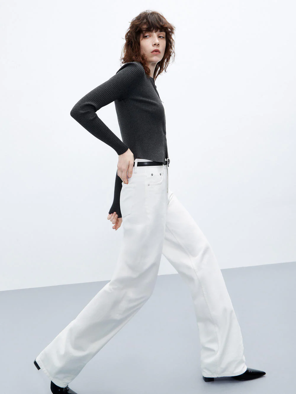 Ribbed Slim Fit Cardigan - Image 12