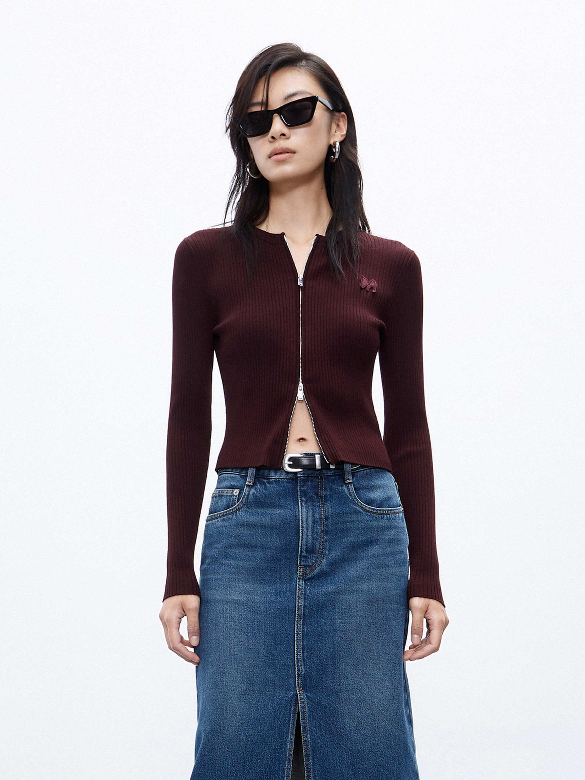 Ribbed Slim Fit Cardigan - Image 15