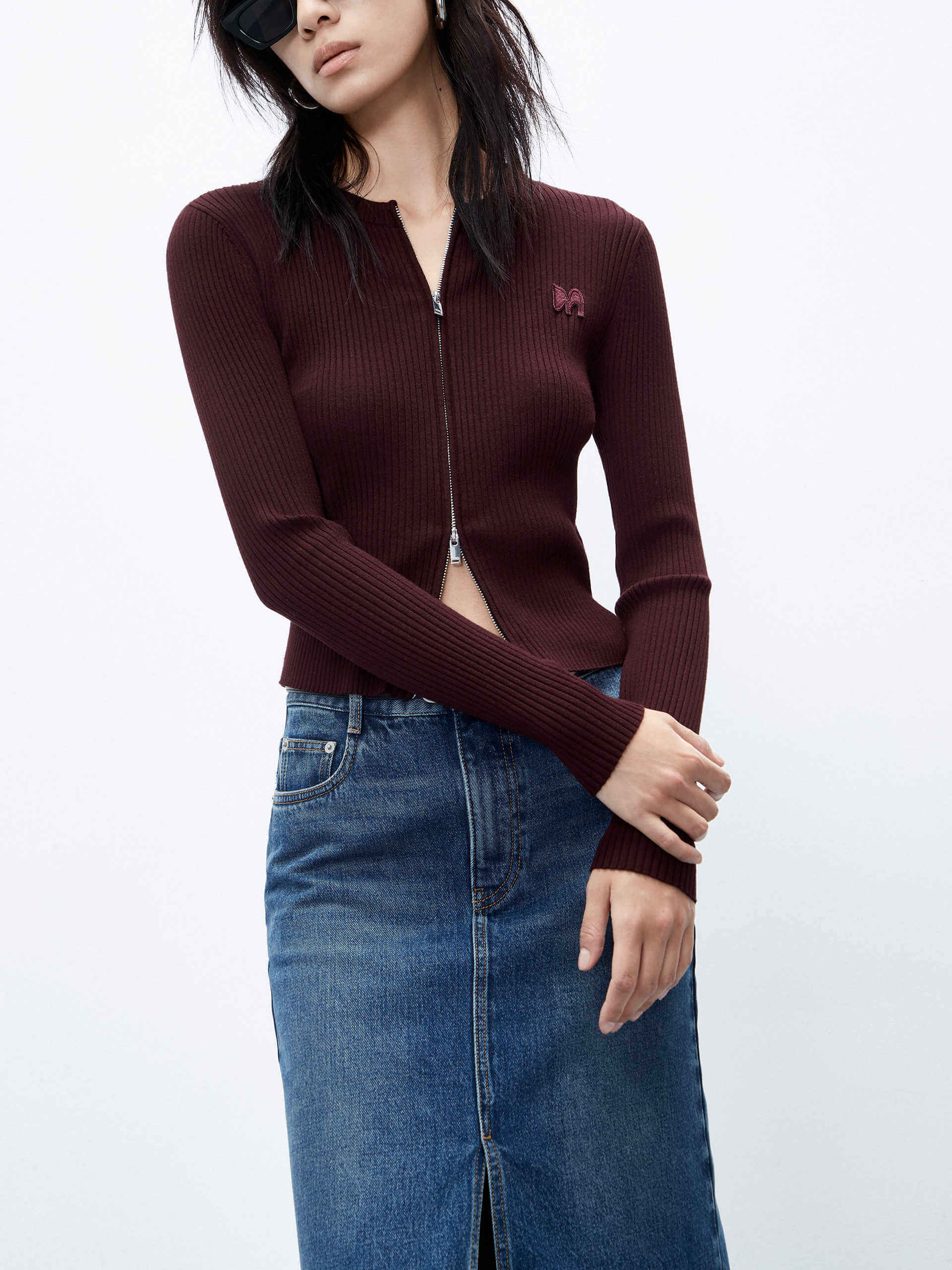 Ribbed Slim Fit Cardigan - Image 16