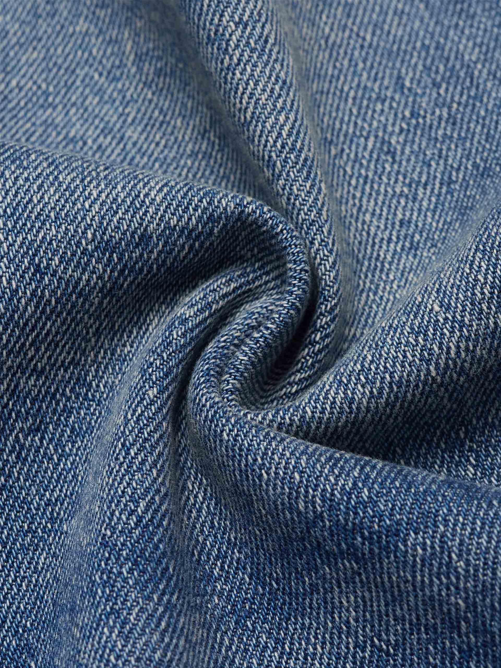 Ripped Details Denim Shorts - Image 4