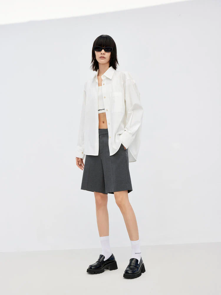 Side Button Midi Shorts - Image 10