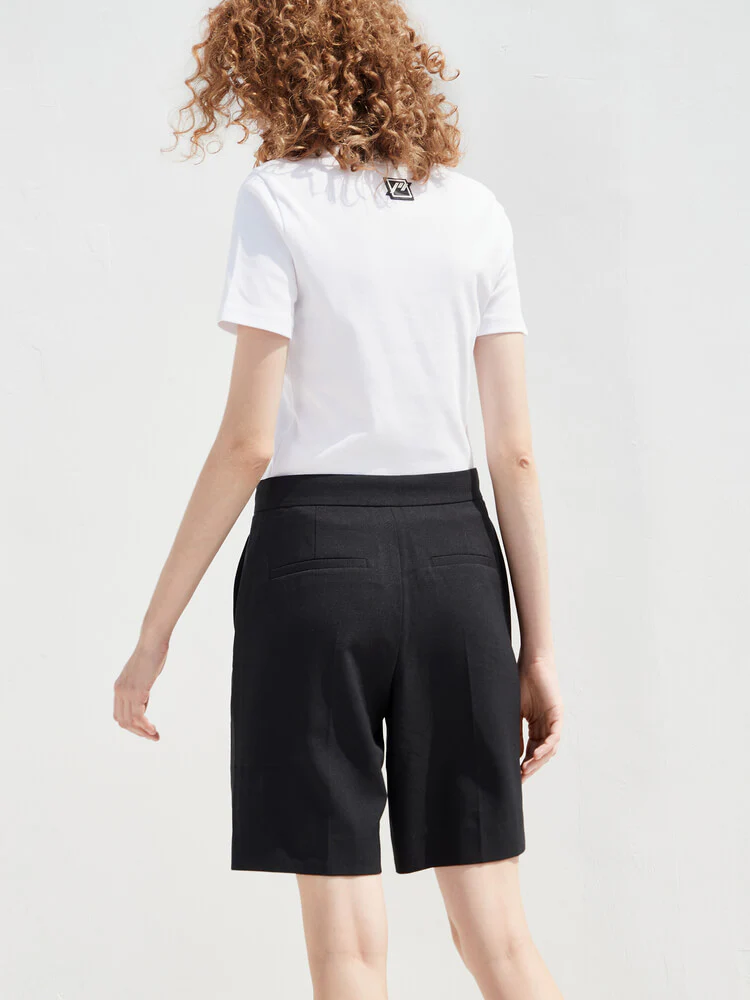 Side Button Midi Shorts - Image 5