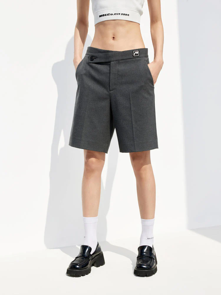 Side Button Midi Shorts - Image 6