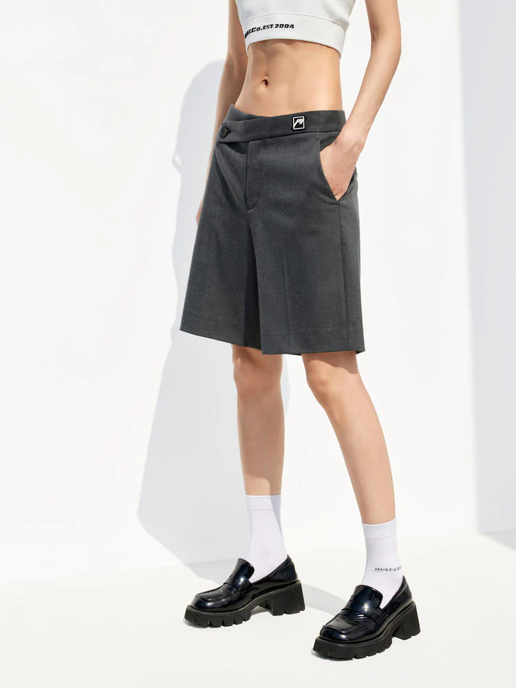 Side Button Midi Shorts - Image 9
