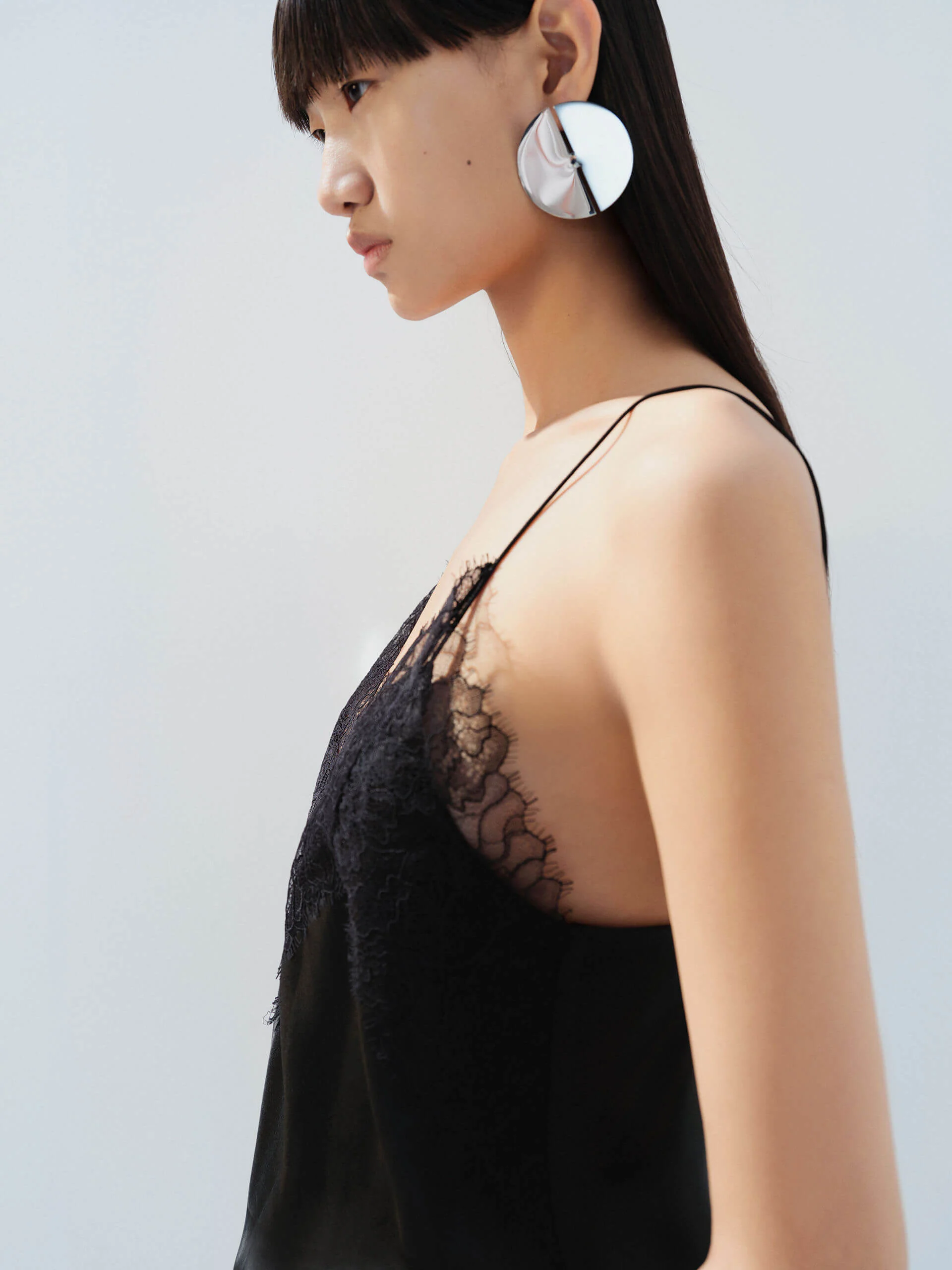 Silk Blend Lace Tank - Image 6