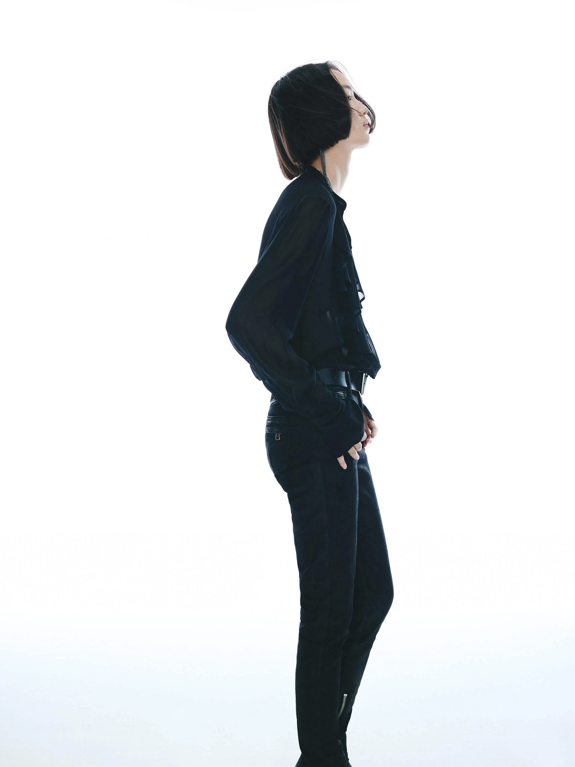 Silk Ruffles Detail Blouse - Image 14